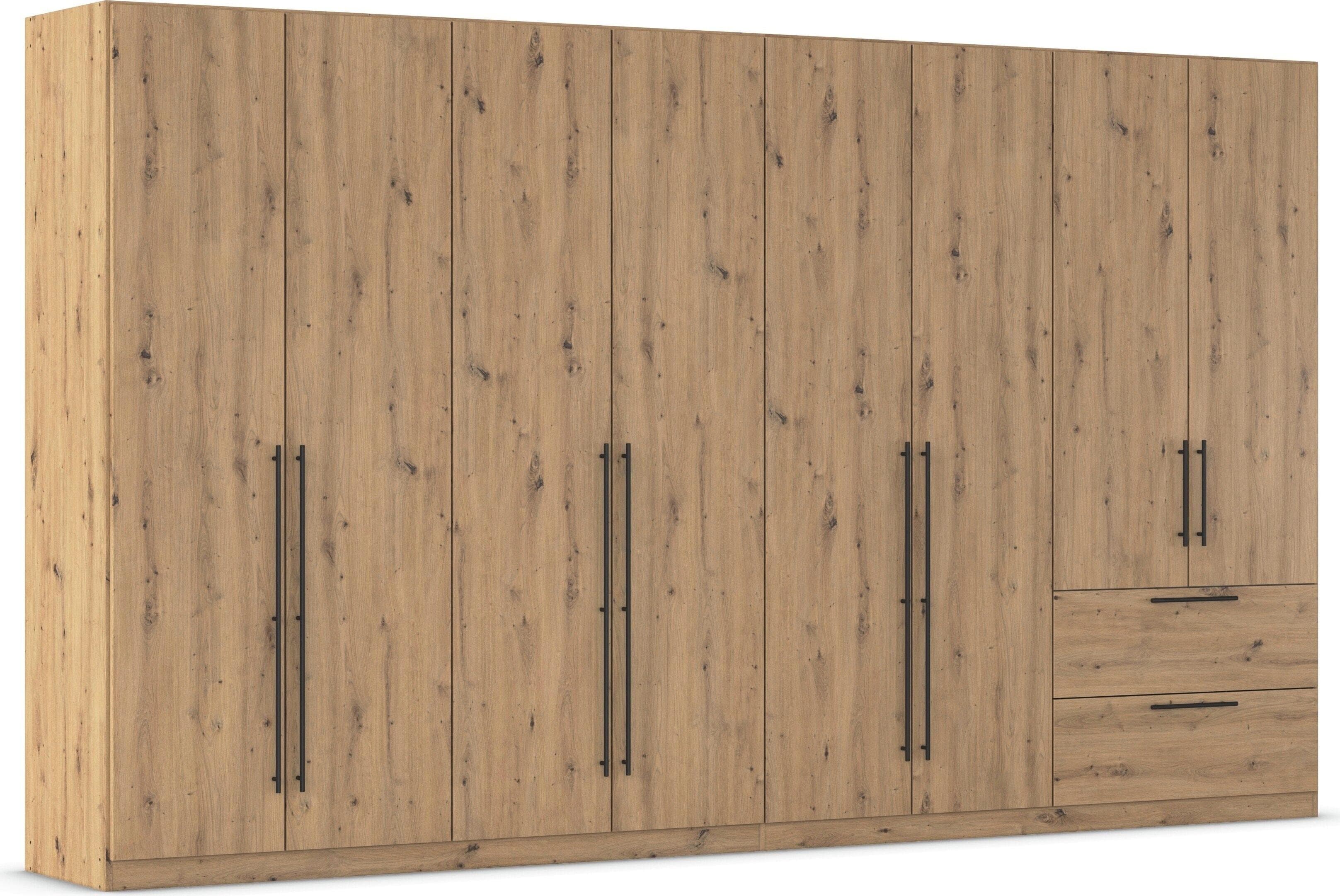 Rauch AVOLA Kleiderschrank Drehtürenschrank Eiche Artisan Schwarz