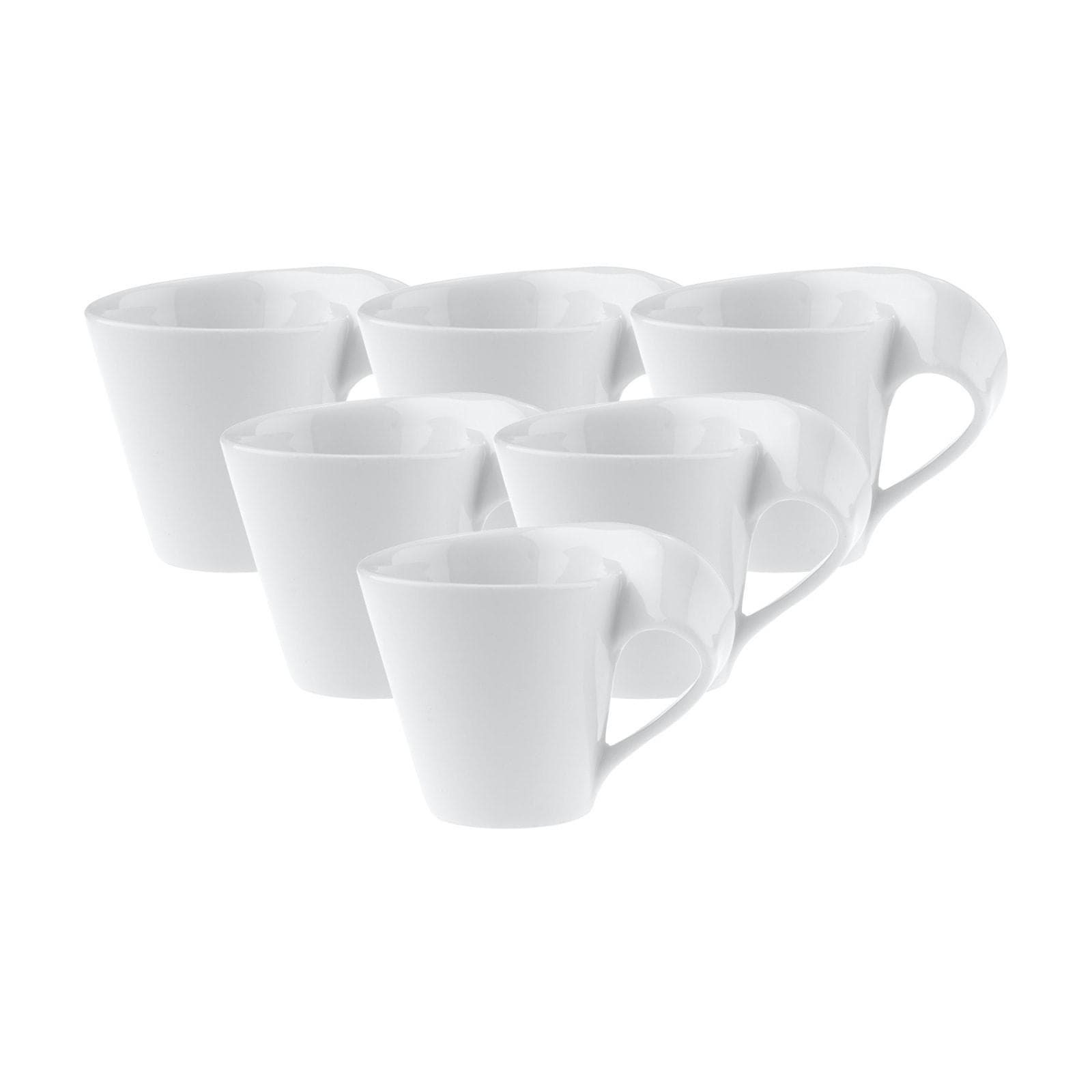 Villeroy & Boch Espresso Tasse NewWave Caffè 80 ml 6er Set Weiß