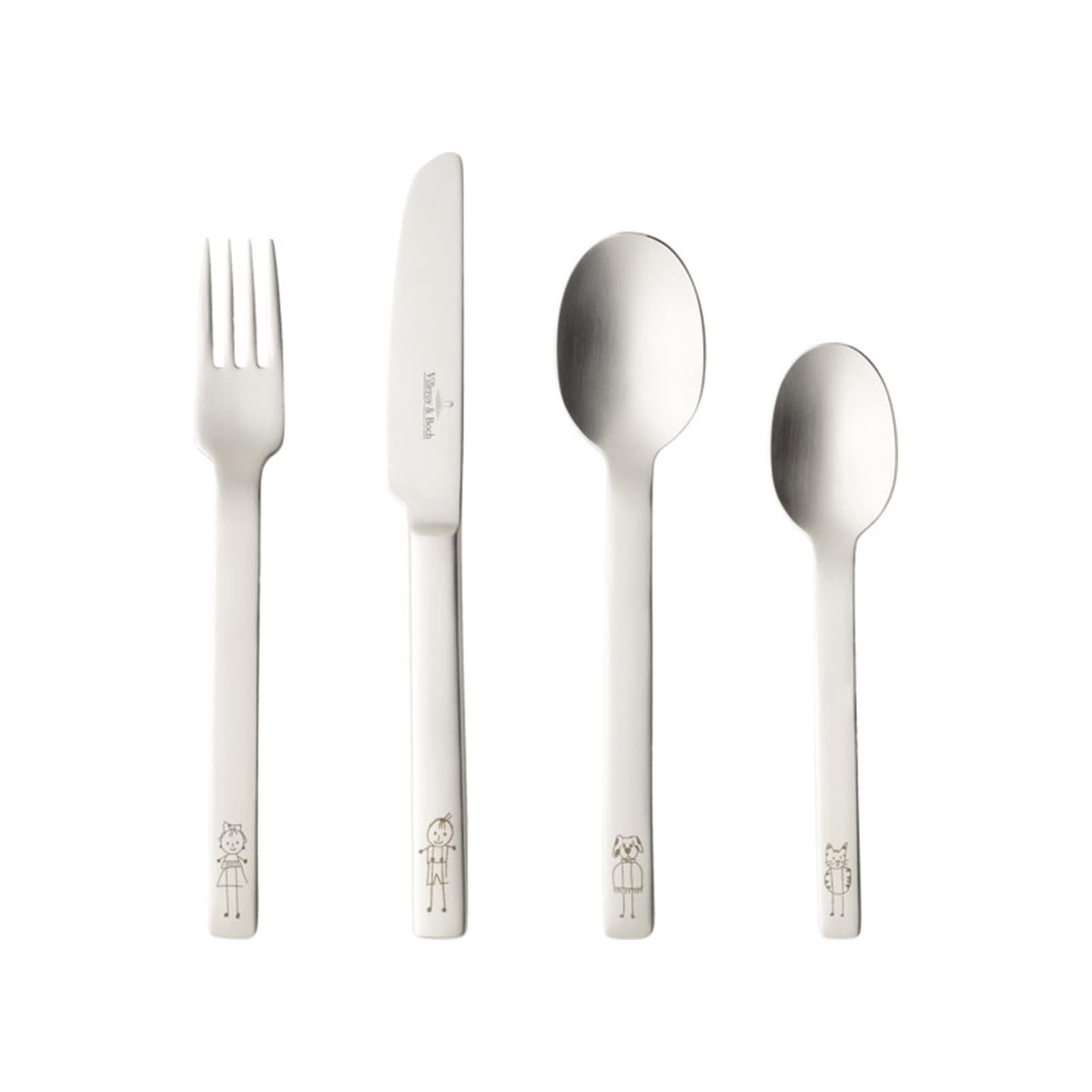 Villeroy & Boch Kinderbesteck One 4er Set Silber Essbesteck