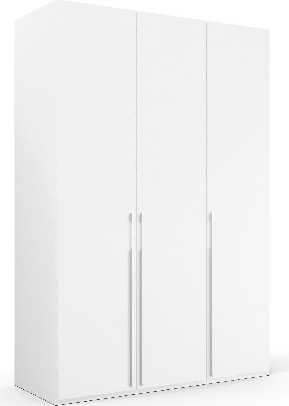 Drehtürenschrank mit eleganten Griffstangen und praktischer Innenausstattung