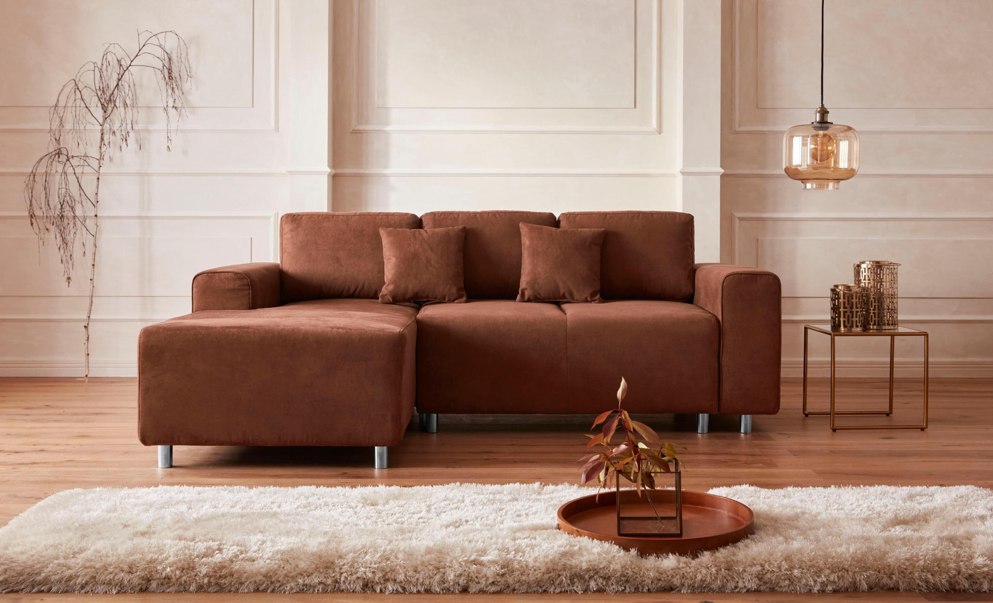 Guido Maria Kretschmer Home&Living Ecksofa Györ Braun