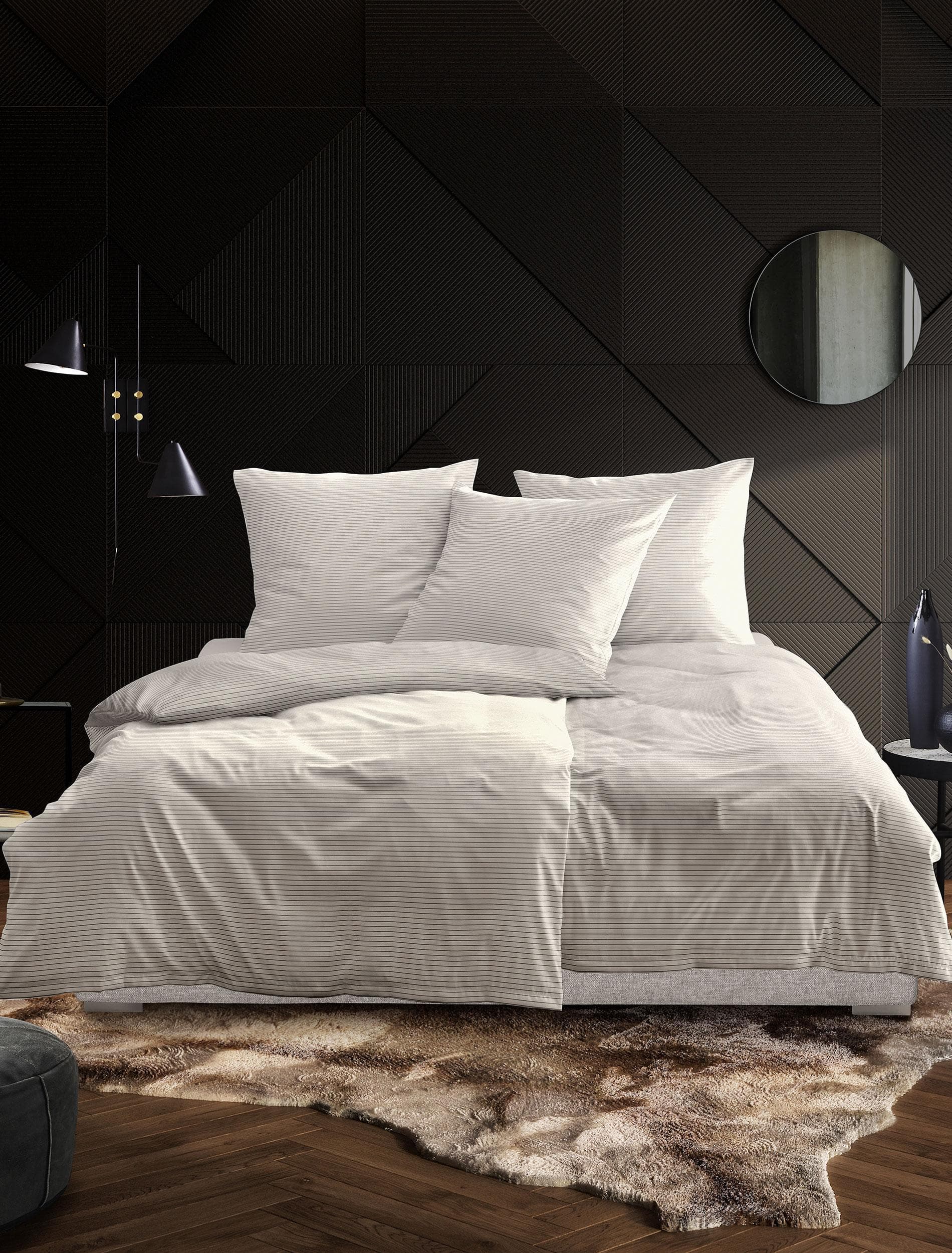 Irisette Bettwäsche Tokio 8607 Beige Mako-Satin