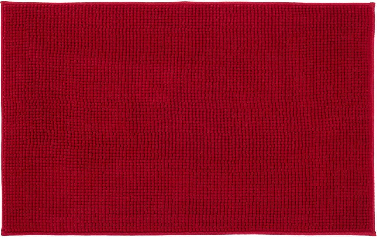 GÖZZE Badematte Chenille rot 70x120 cm rutschhemmend
