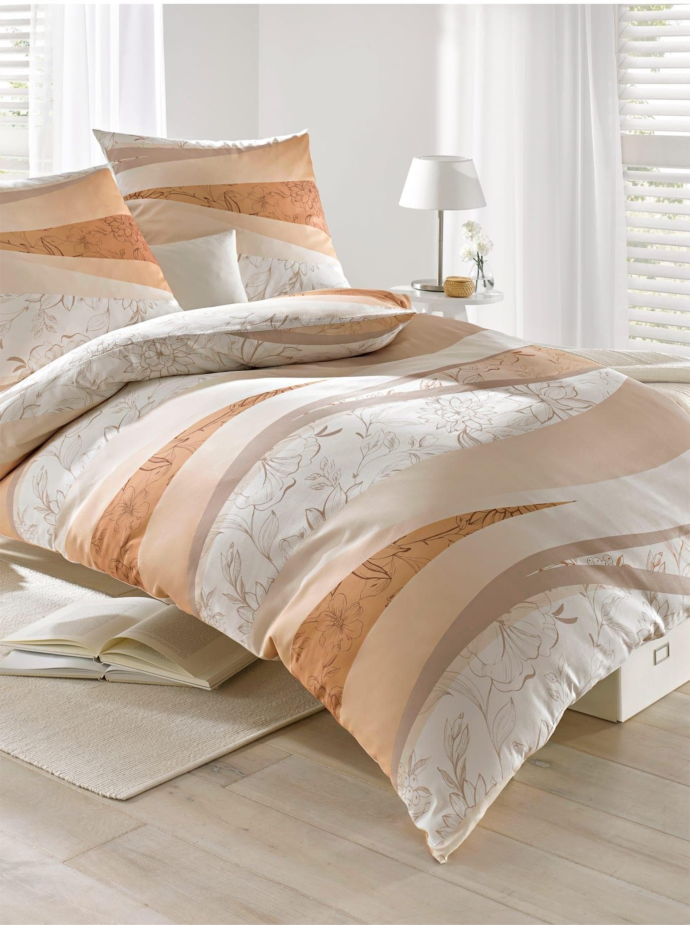 Witt Seersucker Bettwäsche 4-teilig: Naturtöne & Edelseersucker