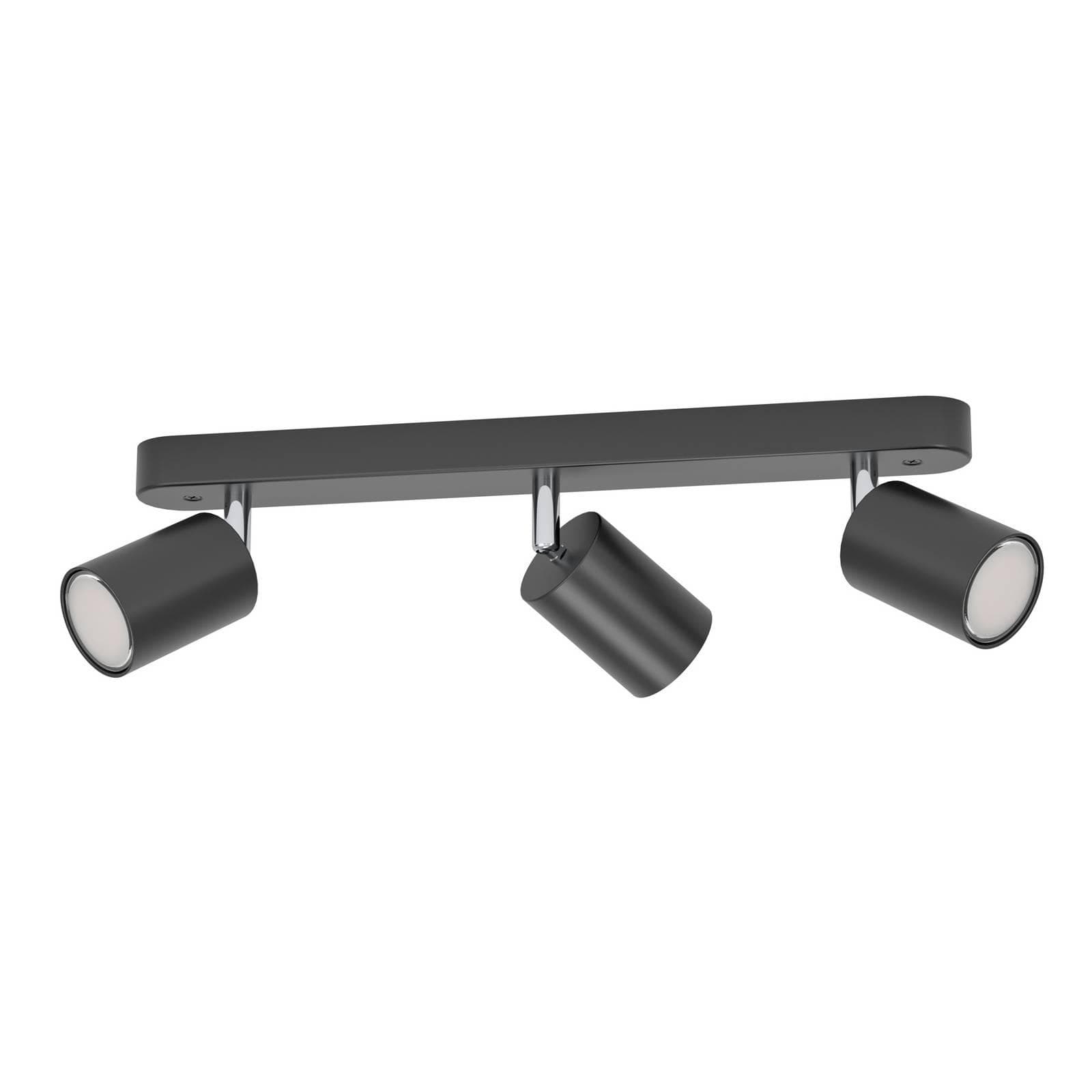 EGLO connect Smart Spot Adfira-Z Schwarz 3-flg. Stahl