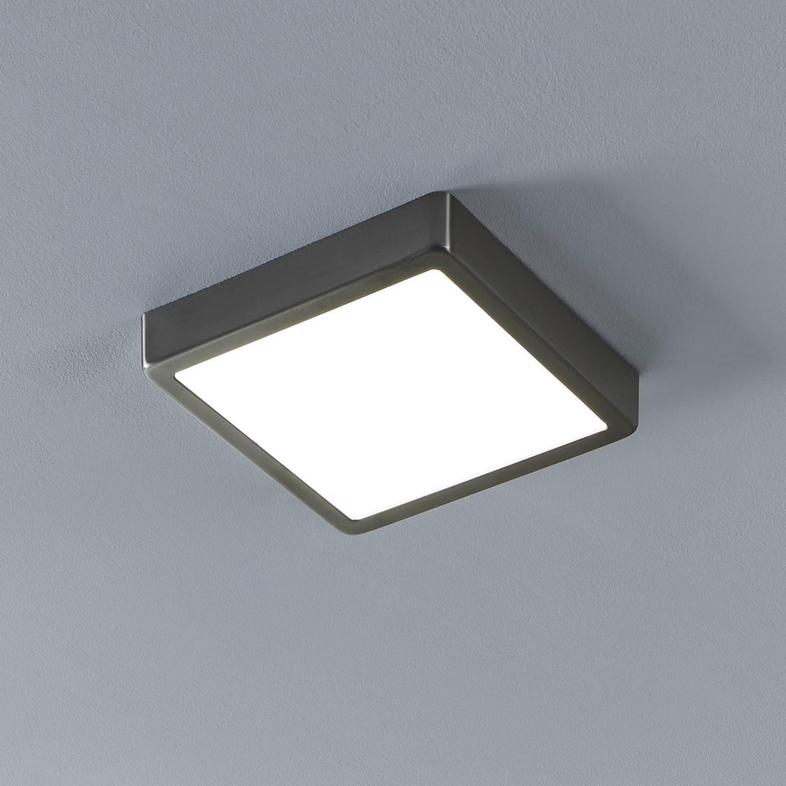 EGLO connect Fueva-Z Deckenlampe 21x21cm Nickel