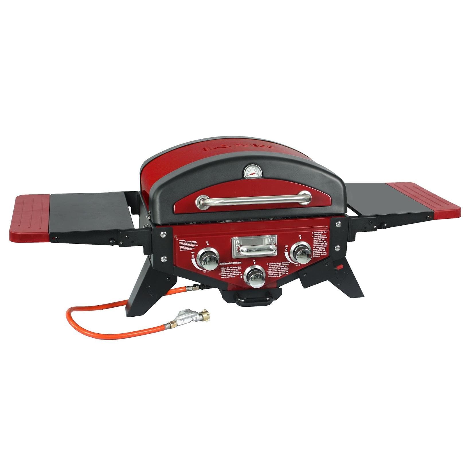 Gasgrill EL FUEGO Medison Rot, Schwarz, 3 Brenner