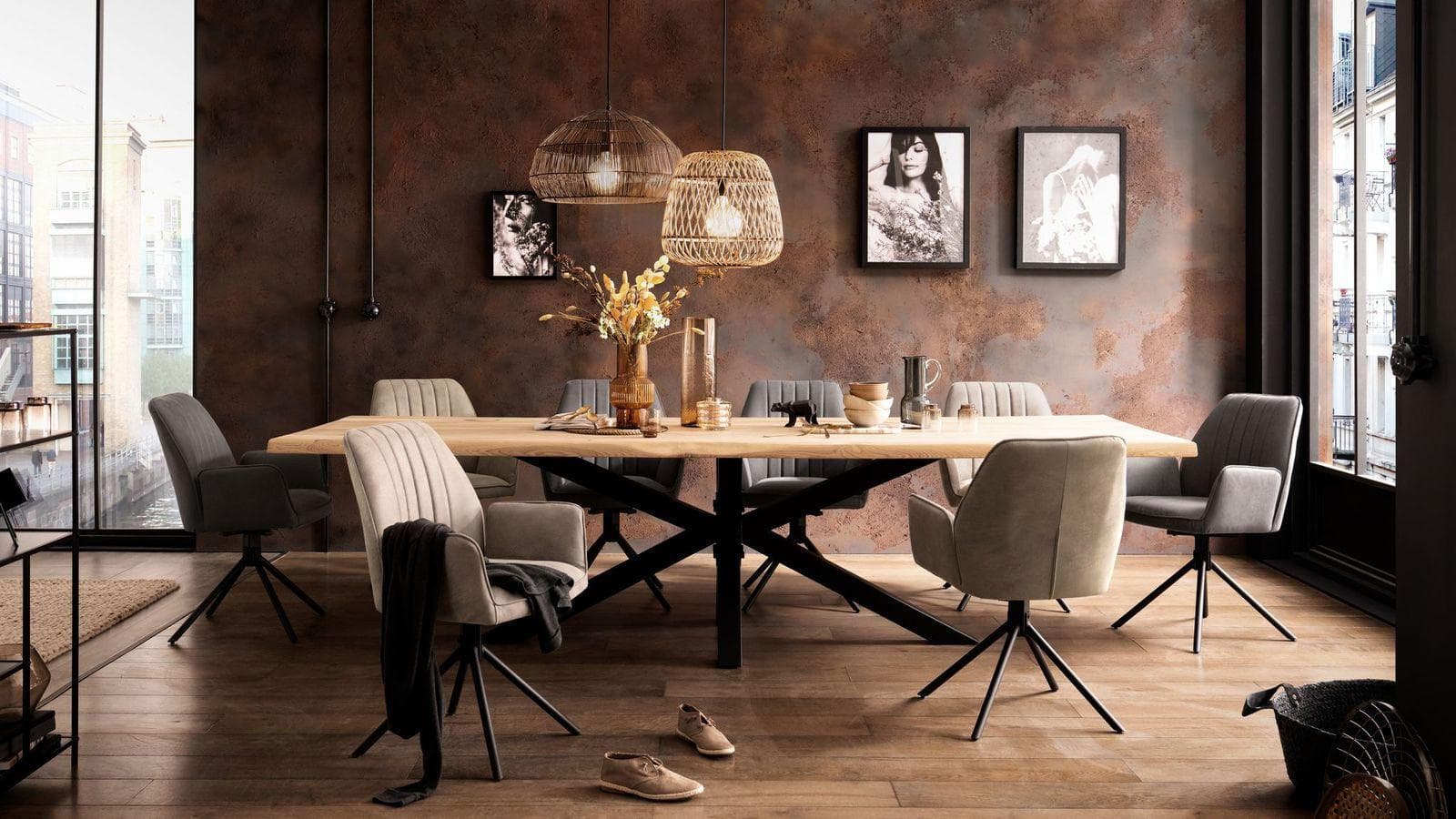 HOME AFFAIRE Esstisch Tristan Massivholz Wildeiche