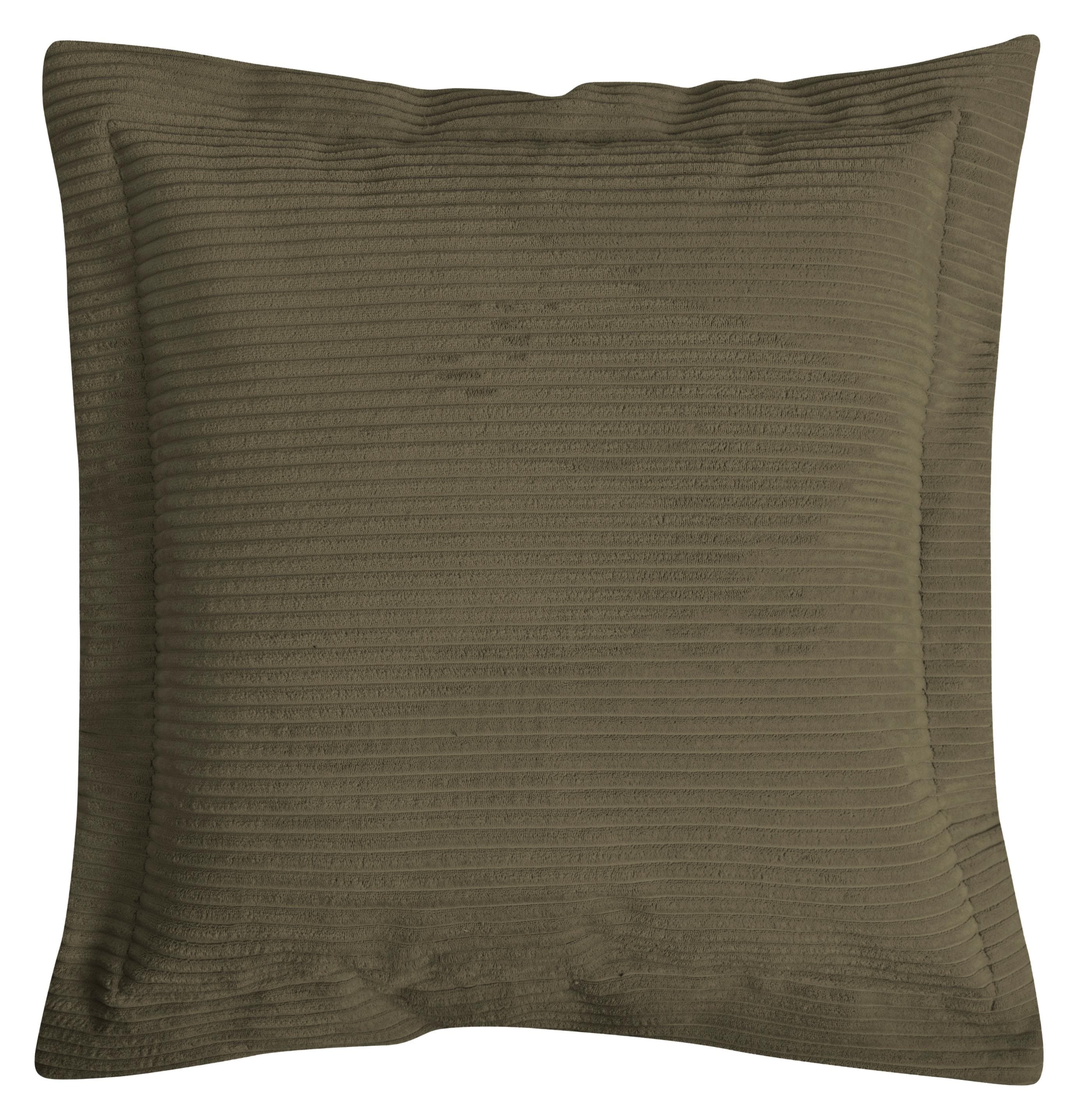 MAGMA HEIMTEX Dekokissen "SHARA Flatterkissen" Oliv Cord