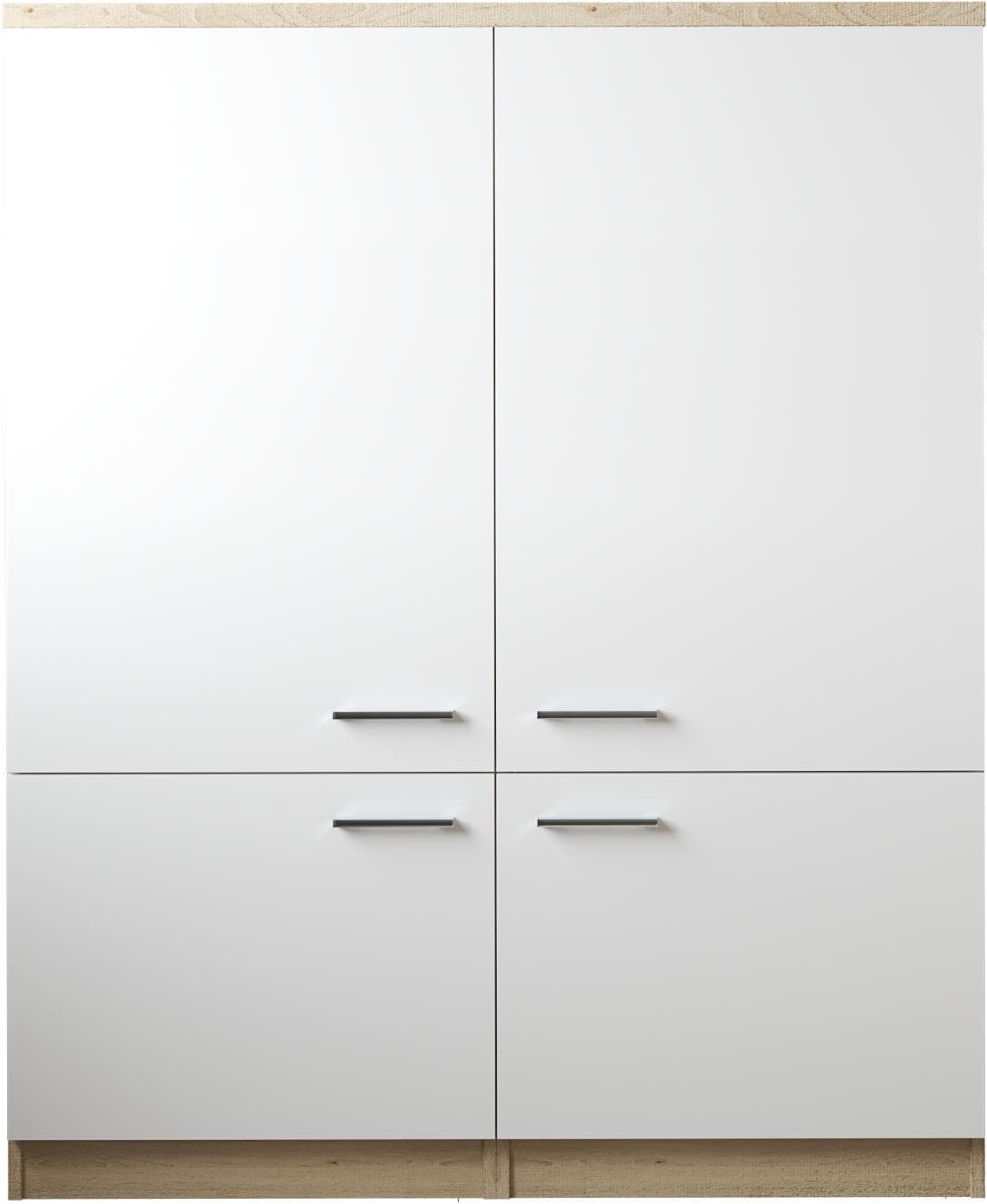 Mehrzweckschrank-Set RESPEKTA Merle Weiß mit Soft-Close Funktion