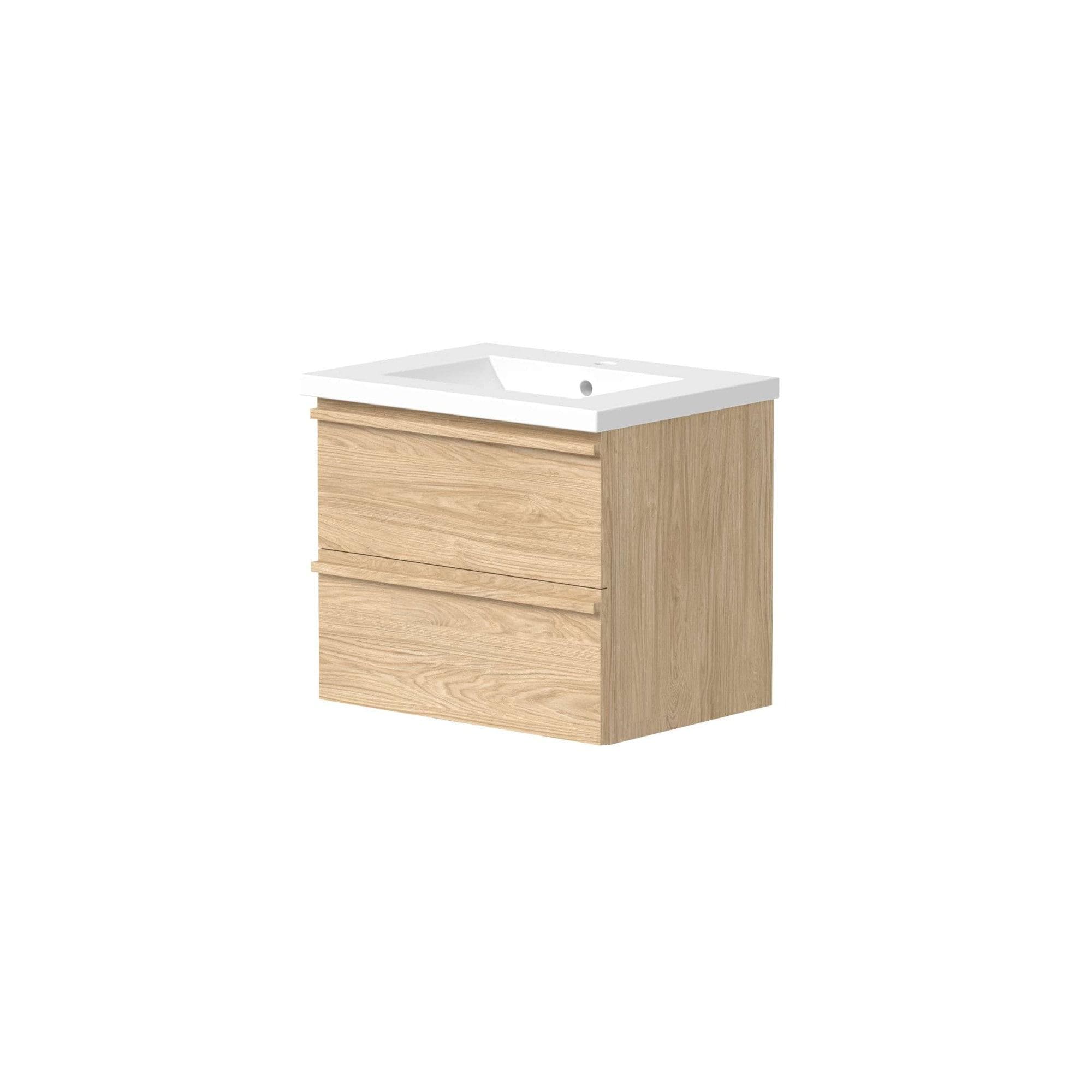 Waschtisch WELLTIME Only mit Waschbecken light oak