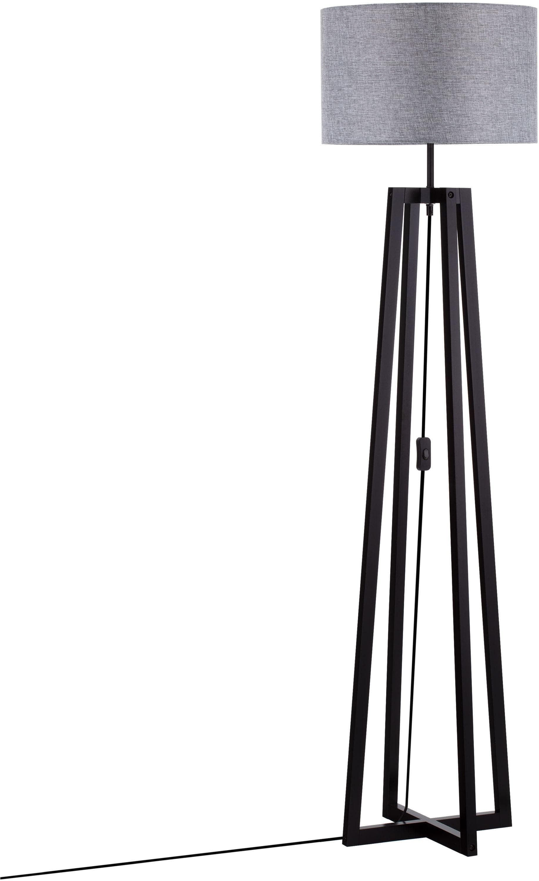 NOVA LUCE Stehlampe ARTIS Schwarz/Grau E27