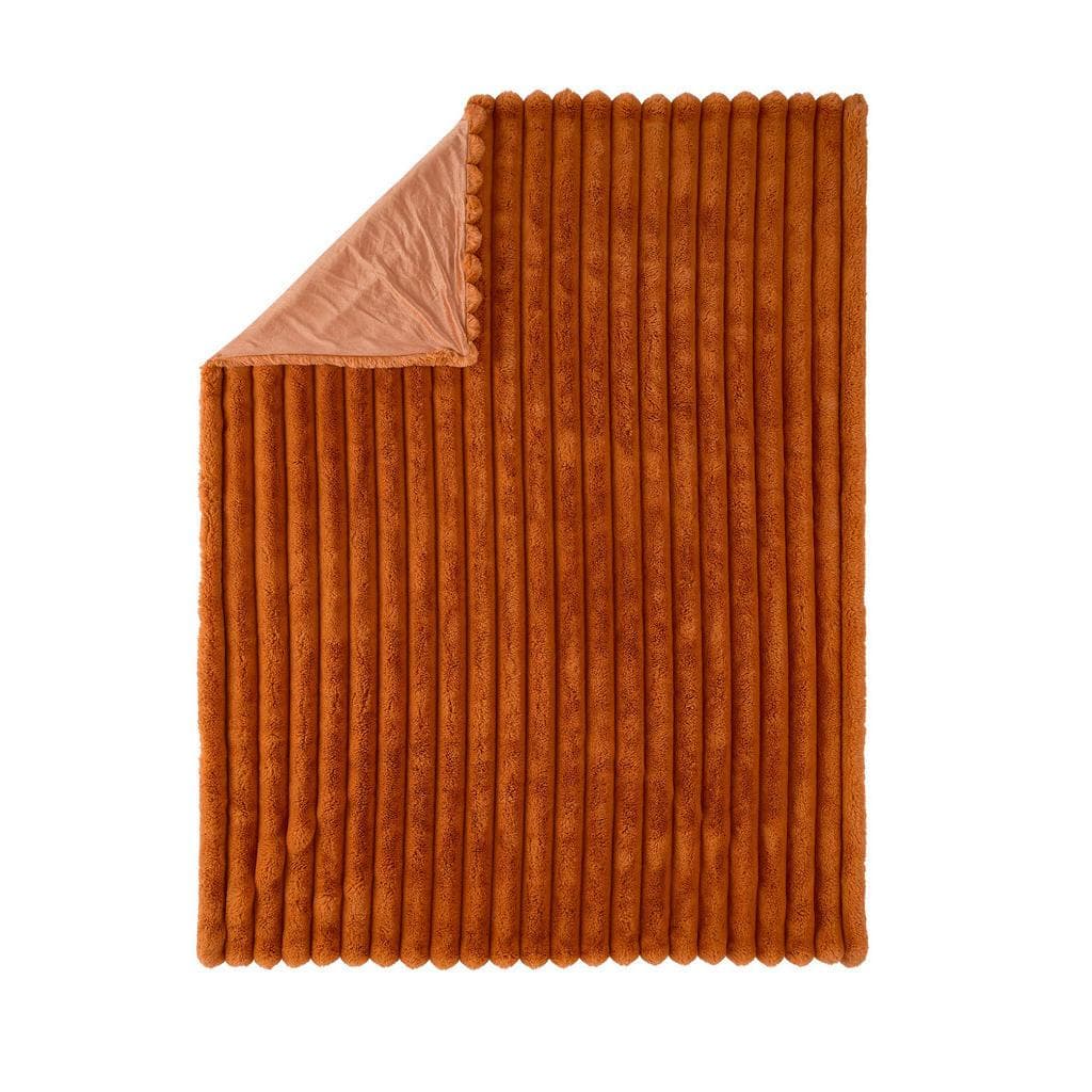 Novel Felldecke Terracotta Textil 150x200 cm Pflegeleicht