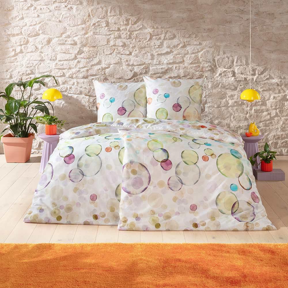 Bettwäsche ESTELLA Jasmine Multicolor Mako-Satin