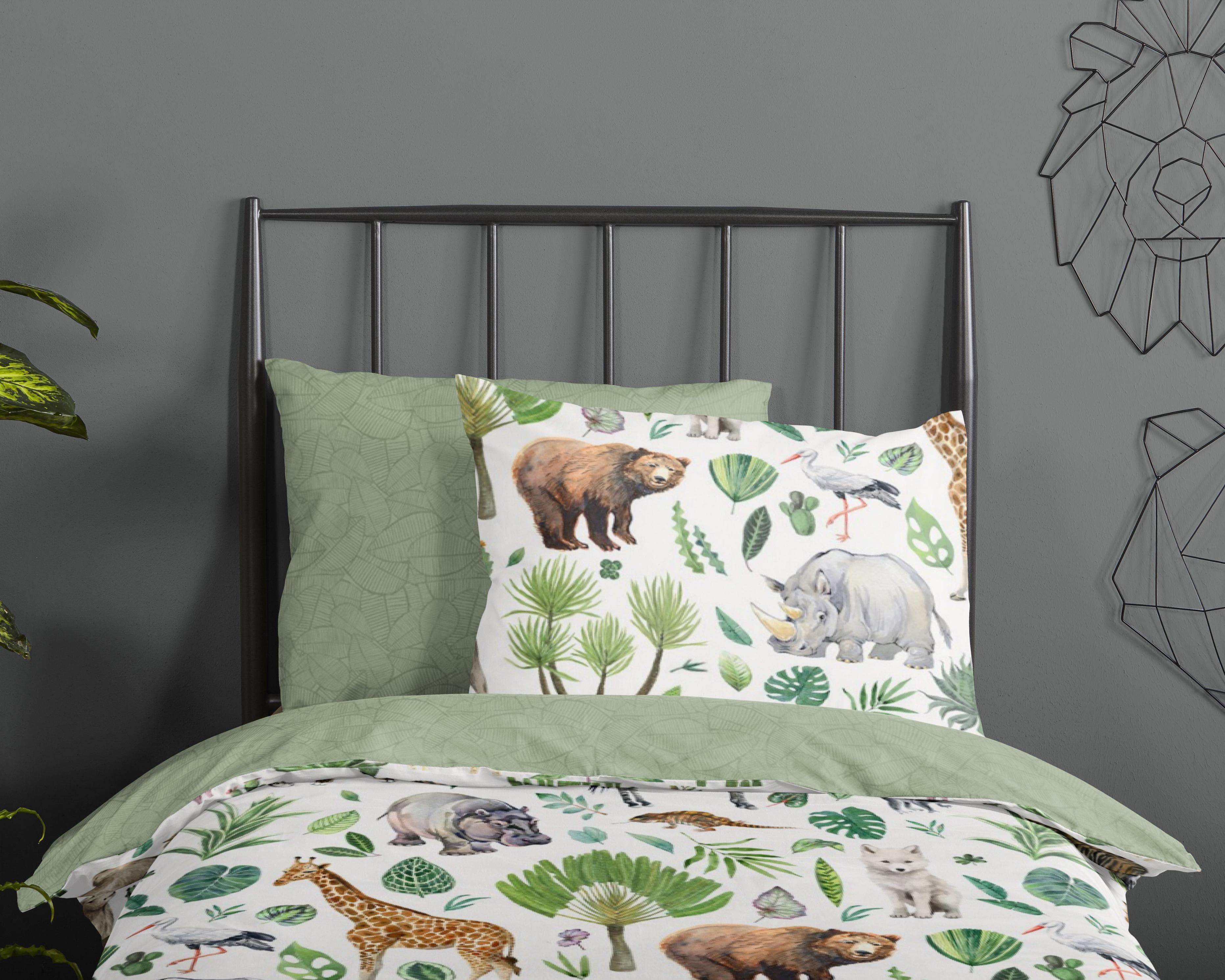 Good Morning Babybettwäsche Samba: Renforcé Baumwolle, Grün, Wendeoptik