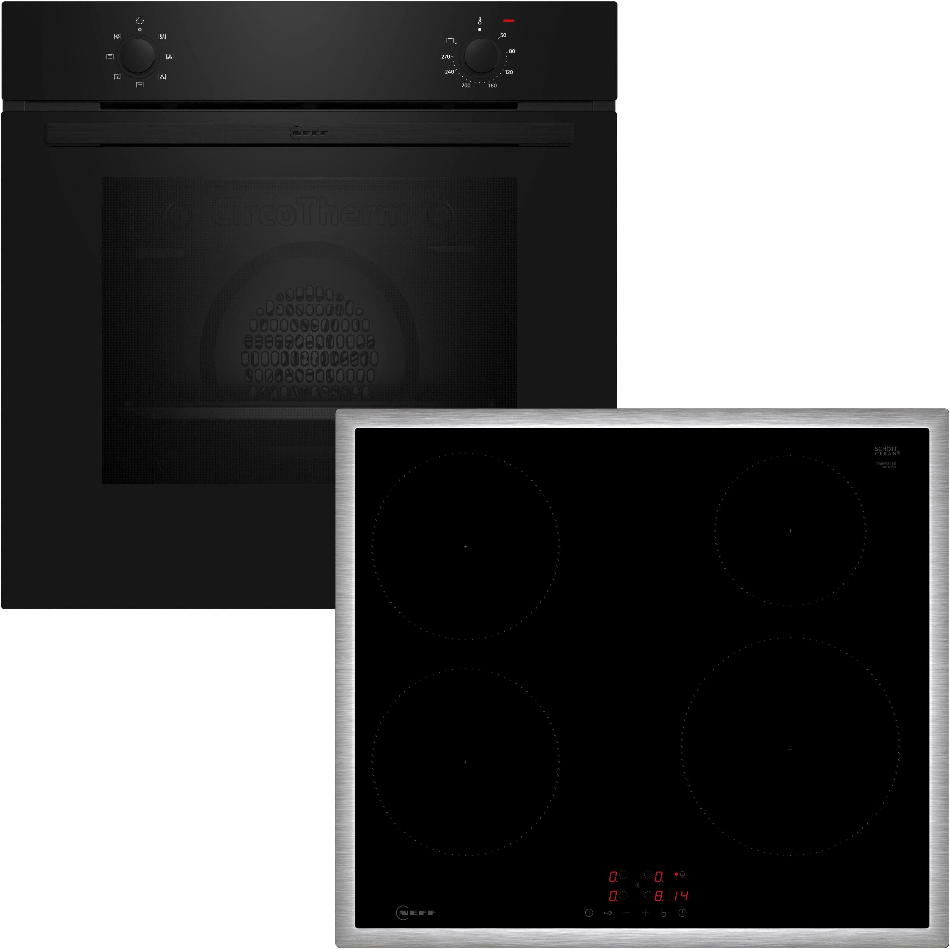 Neff BX16IB Backofen-Set Schwarz/Edelstahl