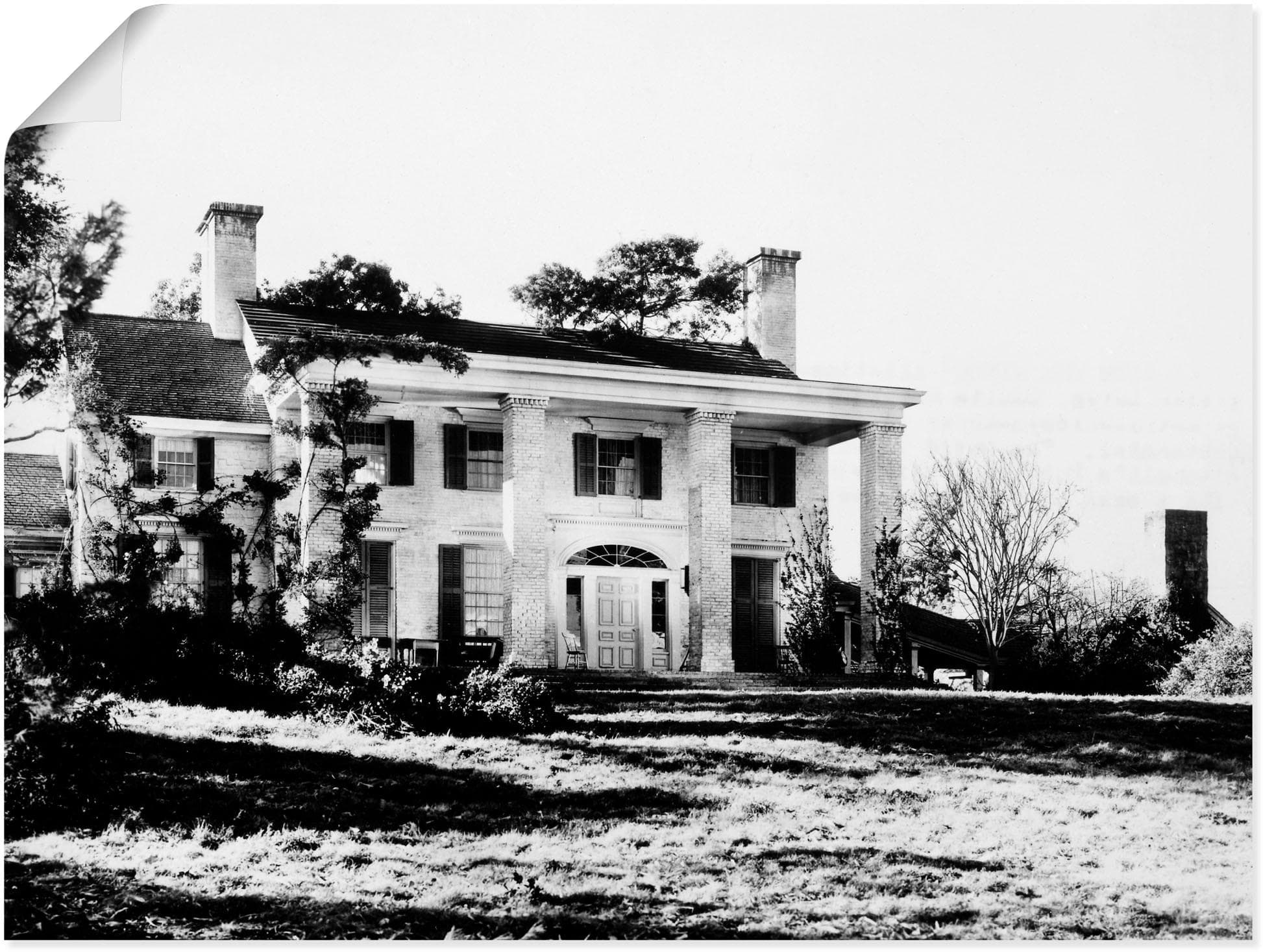 Poster ARTLAND Vom Winde Verweht I Schwarz Filmklassiker