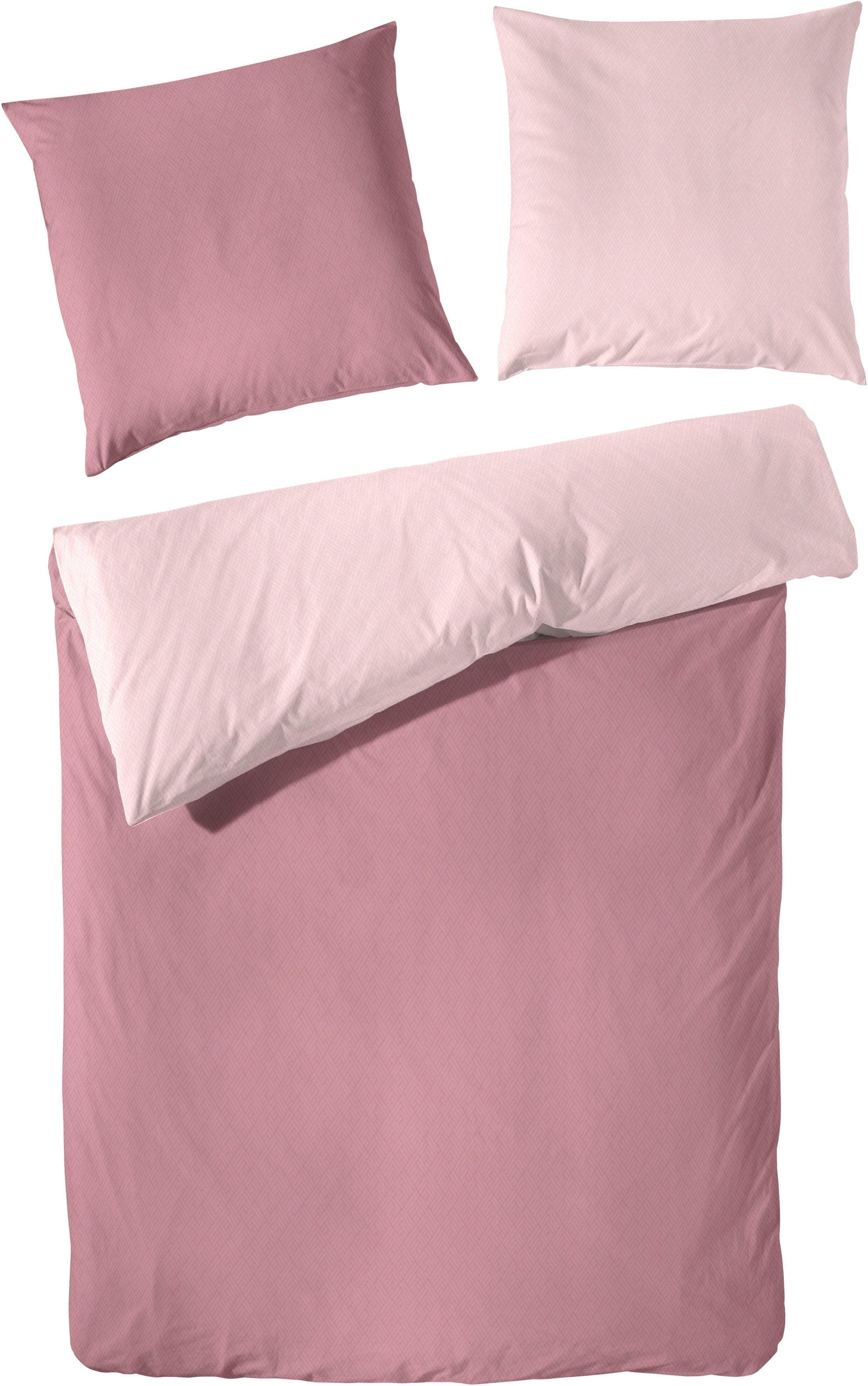 Primera Wendebettwäsche Kate Rosa Flanell 3-tlg.