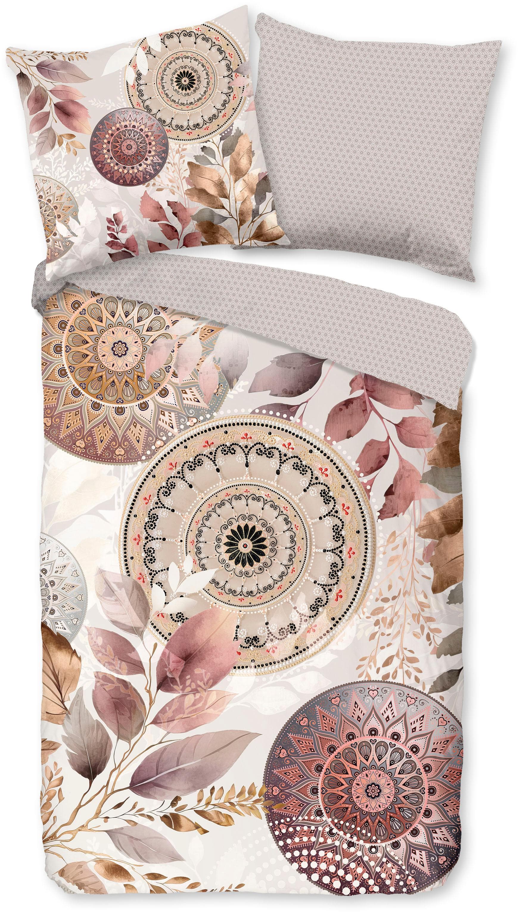 Wendebettwäsche HIP Afina Grau Mandala
