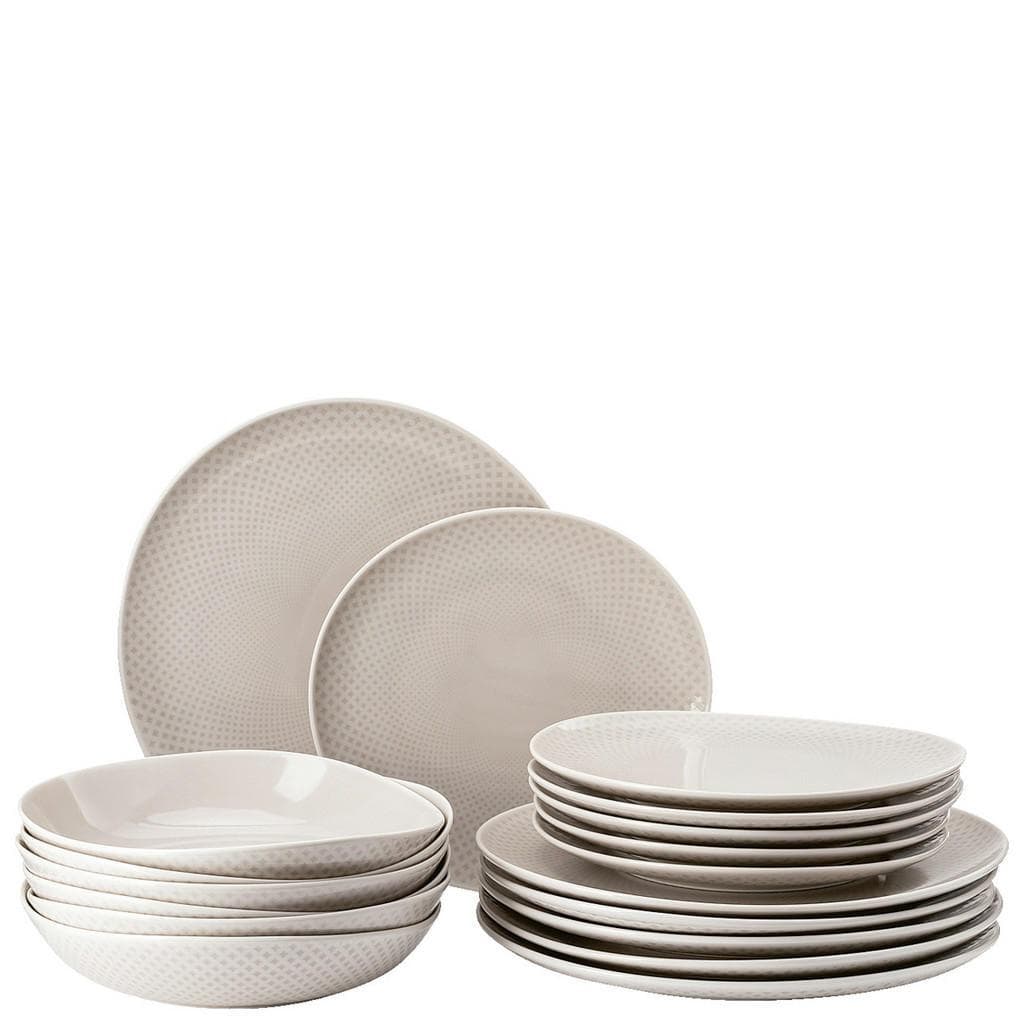 Rosenthal Kombiservice Junto Greige Keramik 18-teilig