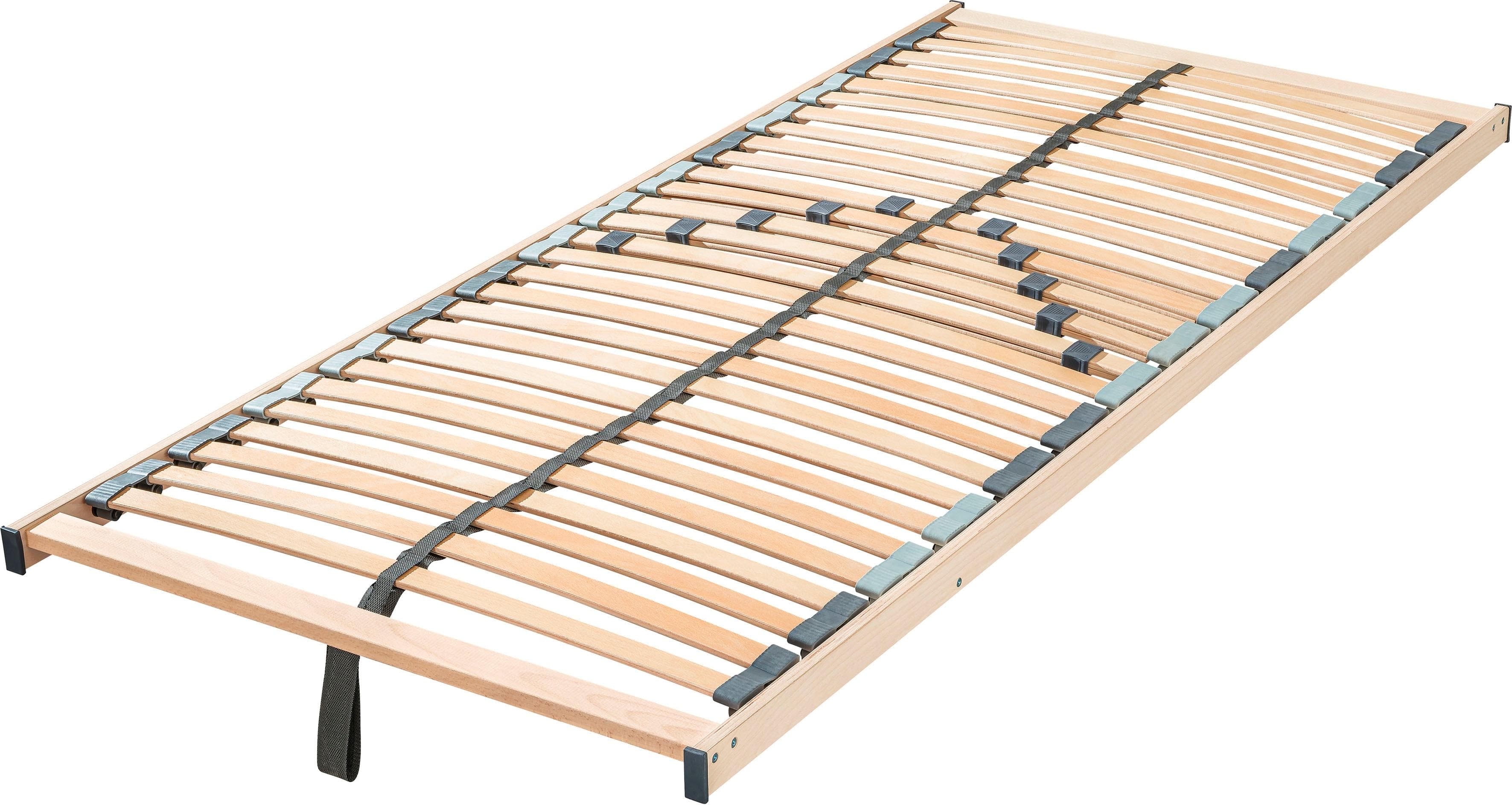 Komfortabler Lattenrost mit festem Kopf- und Fußteil
