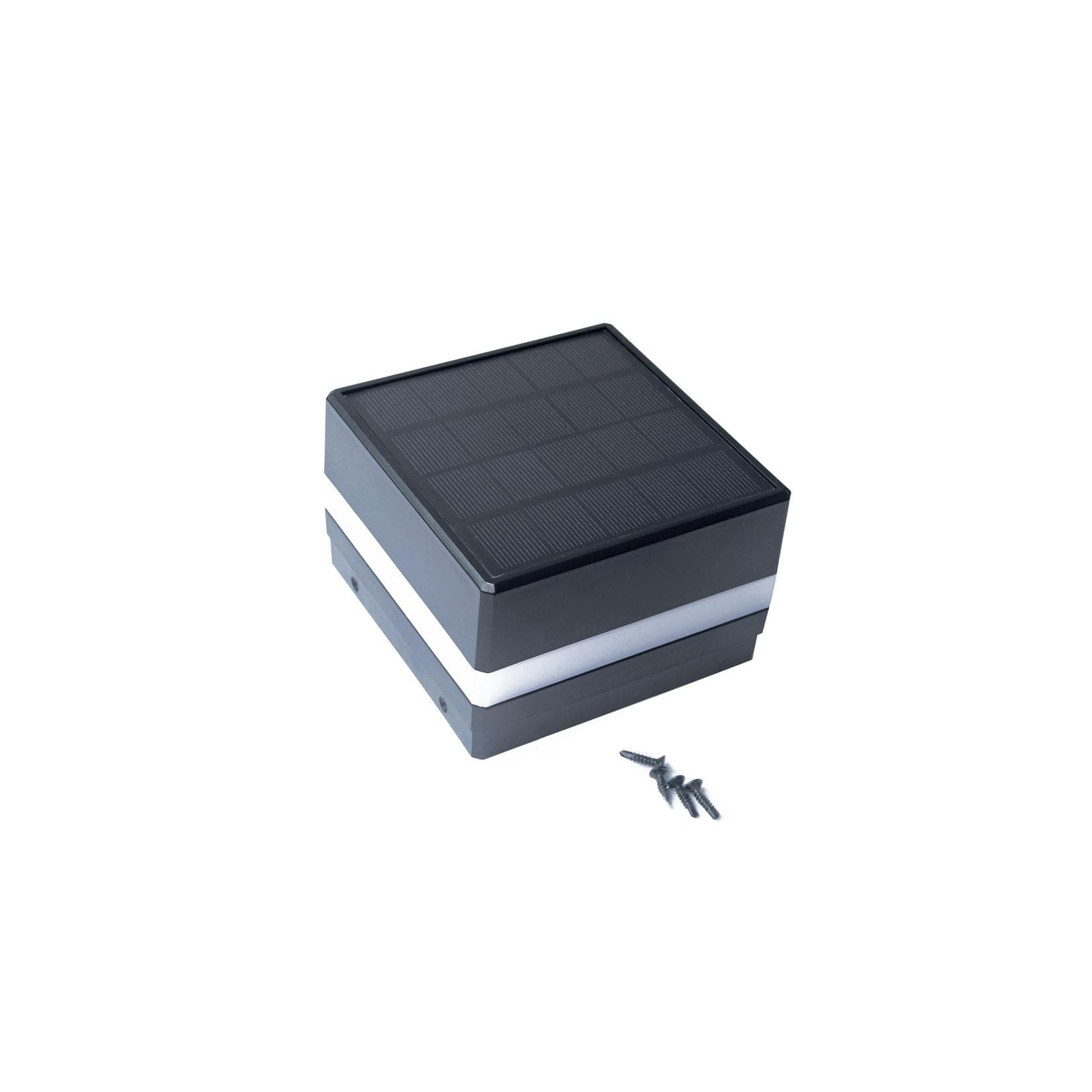 Home Deluxe CALLUX COVER Solar-LED Pfostenabdeckung 6er Set Schwarz