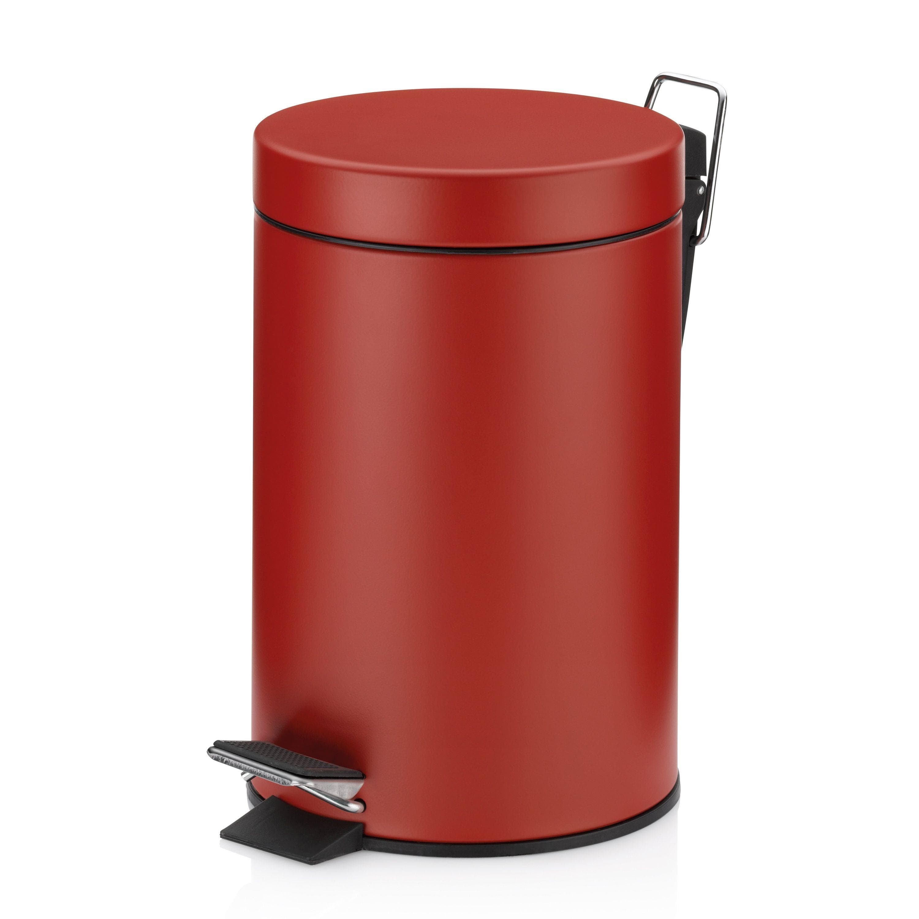 Kosmetikeimer MONACO Metall 3 Liter Rot