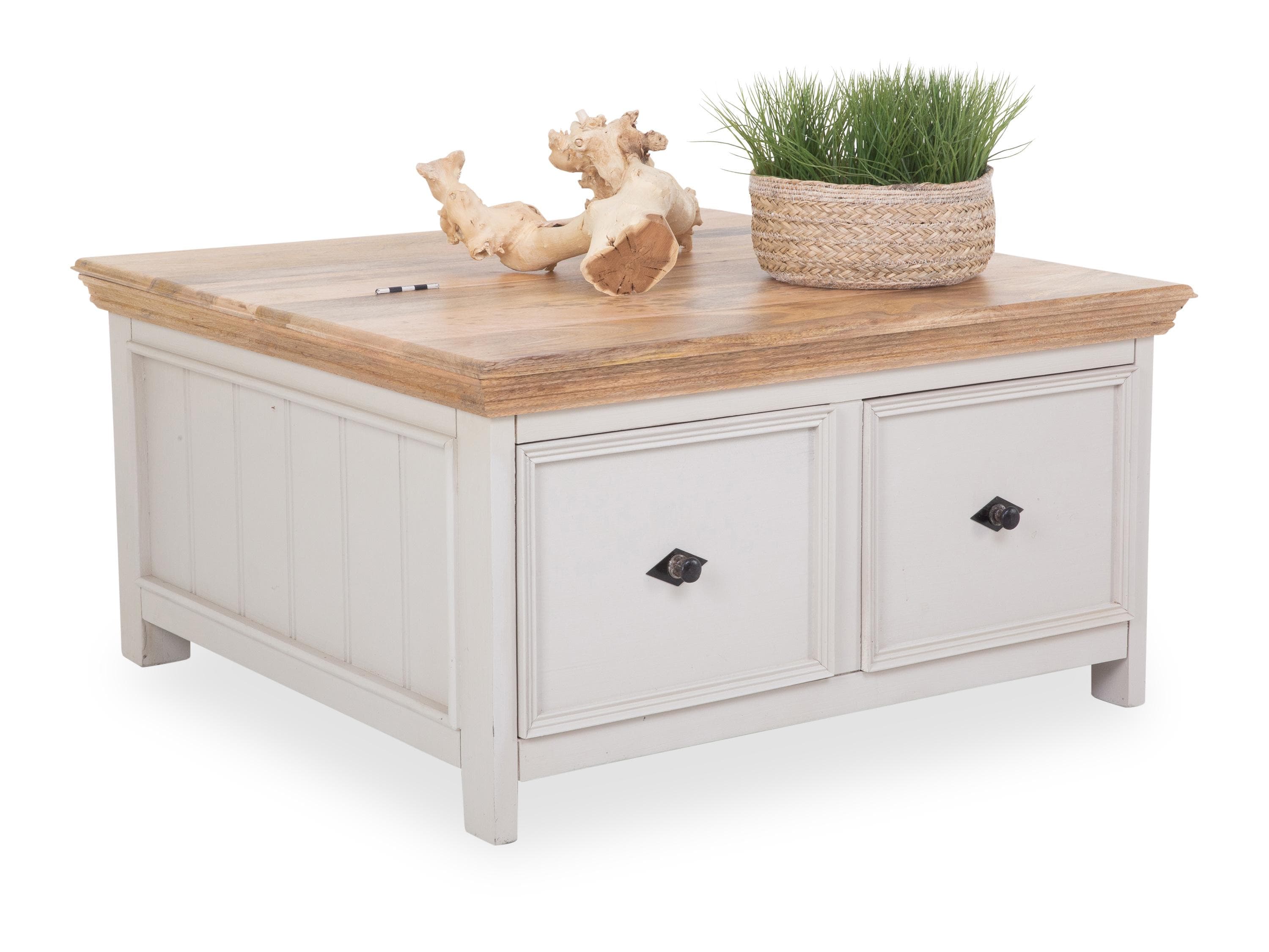 Truhe SANSIBAR MORSUM Mango Massiv Sandfarben