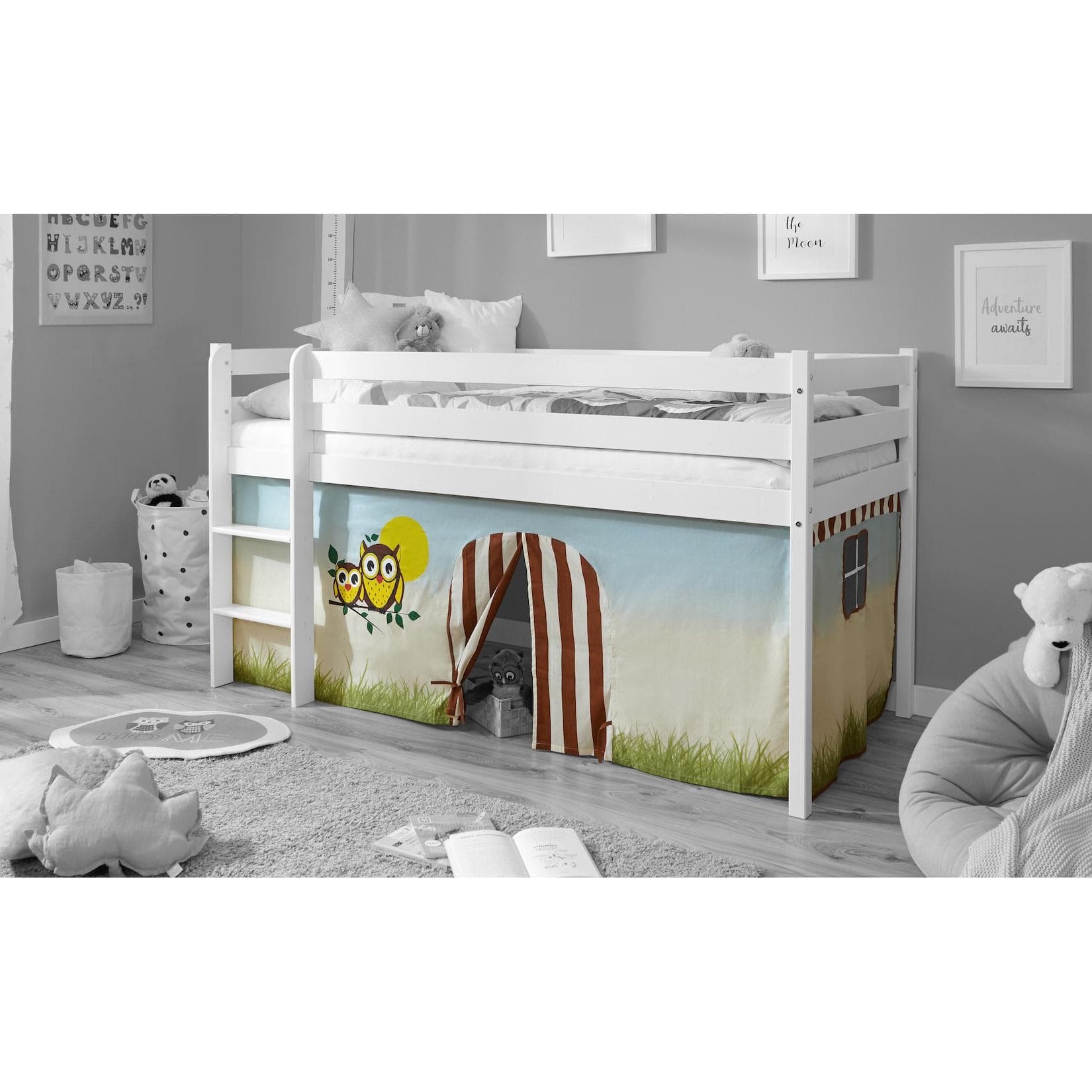 TiCAA Kinder-Vorhang für Hochbett Etagenbett mit Motiv