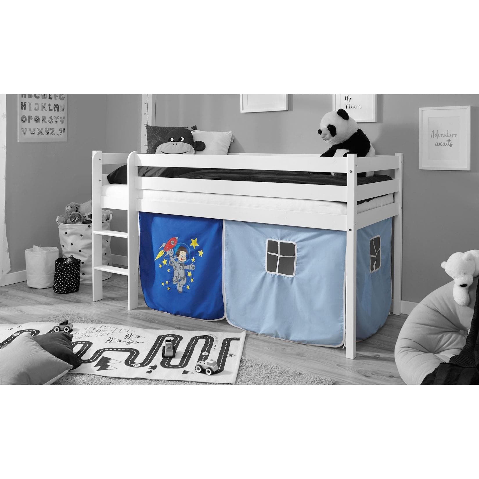 TiCAA Kinder-Vorhang für Hochbett Etagenbett mit Motiv