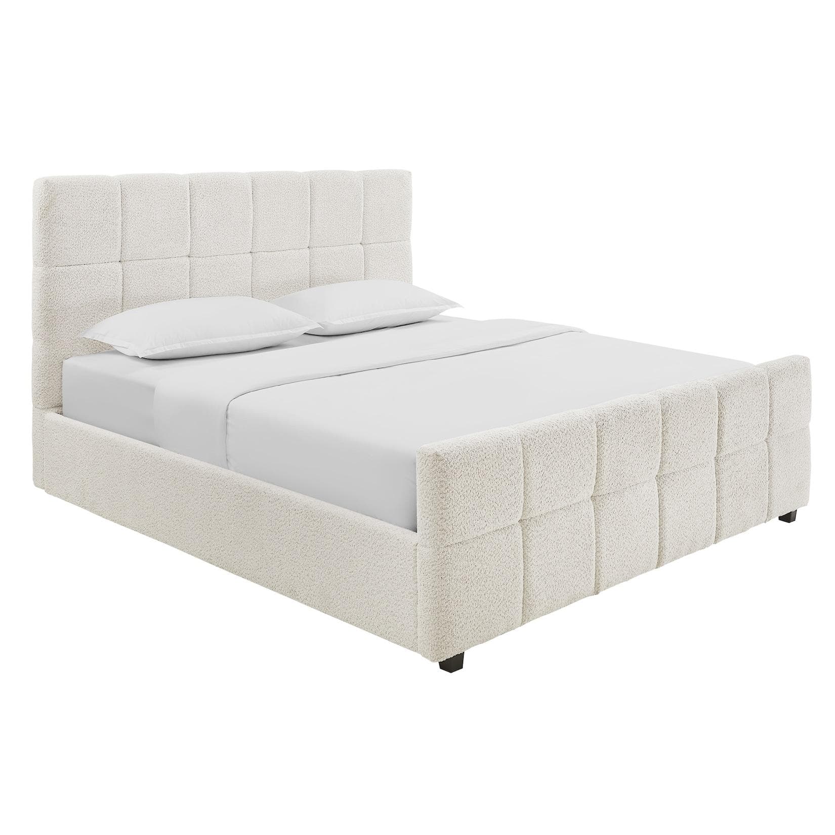Riess Ambiente Boxbett PRESTIGE 180x200cm Creme Bouclè mit Stauraum
