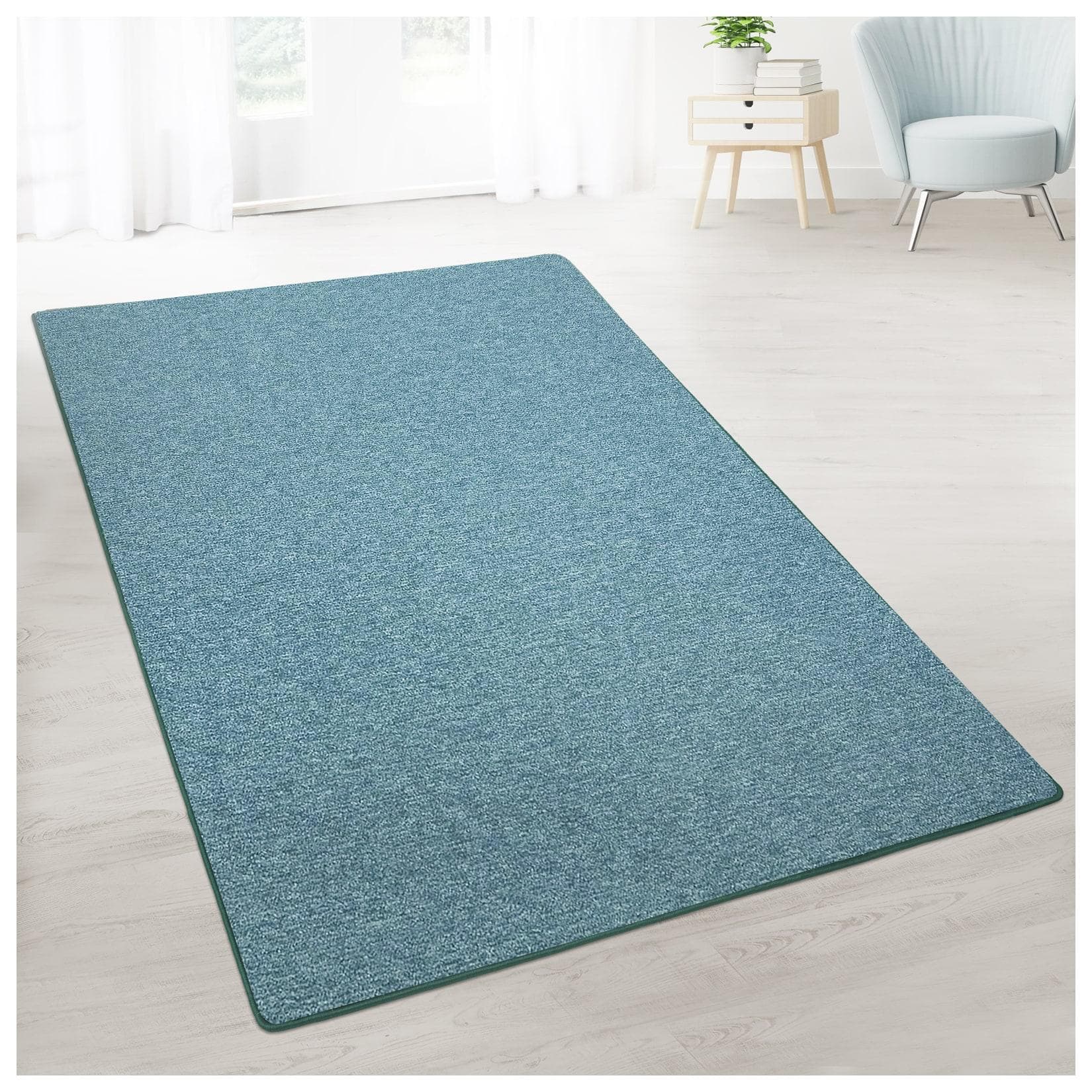 casa pura Teppich-Läufer London Grün auf Maß