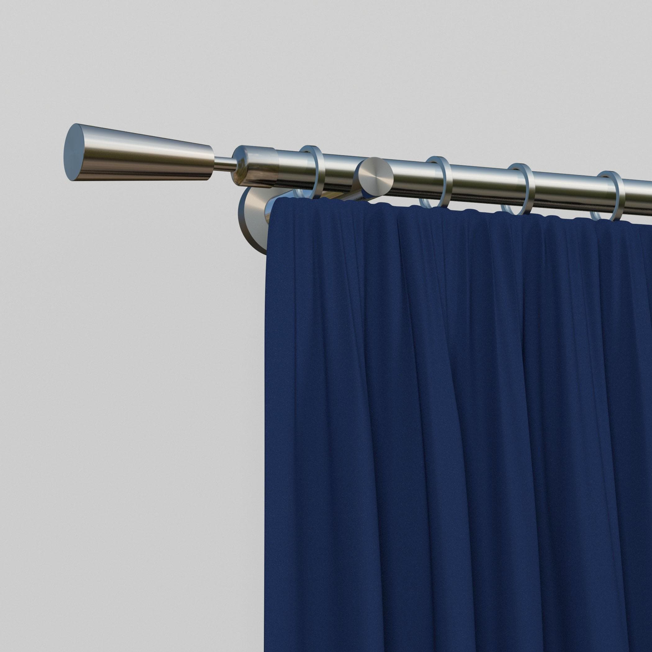 Indeko Gardinenstange Johannesburg Silber 140cm