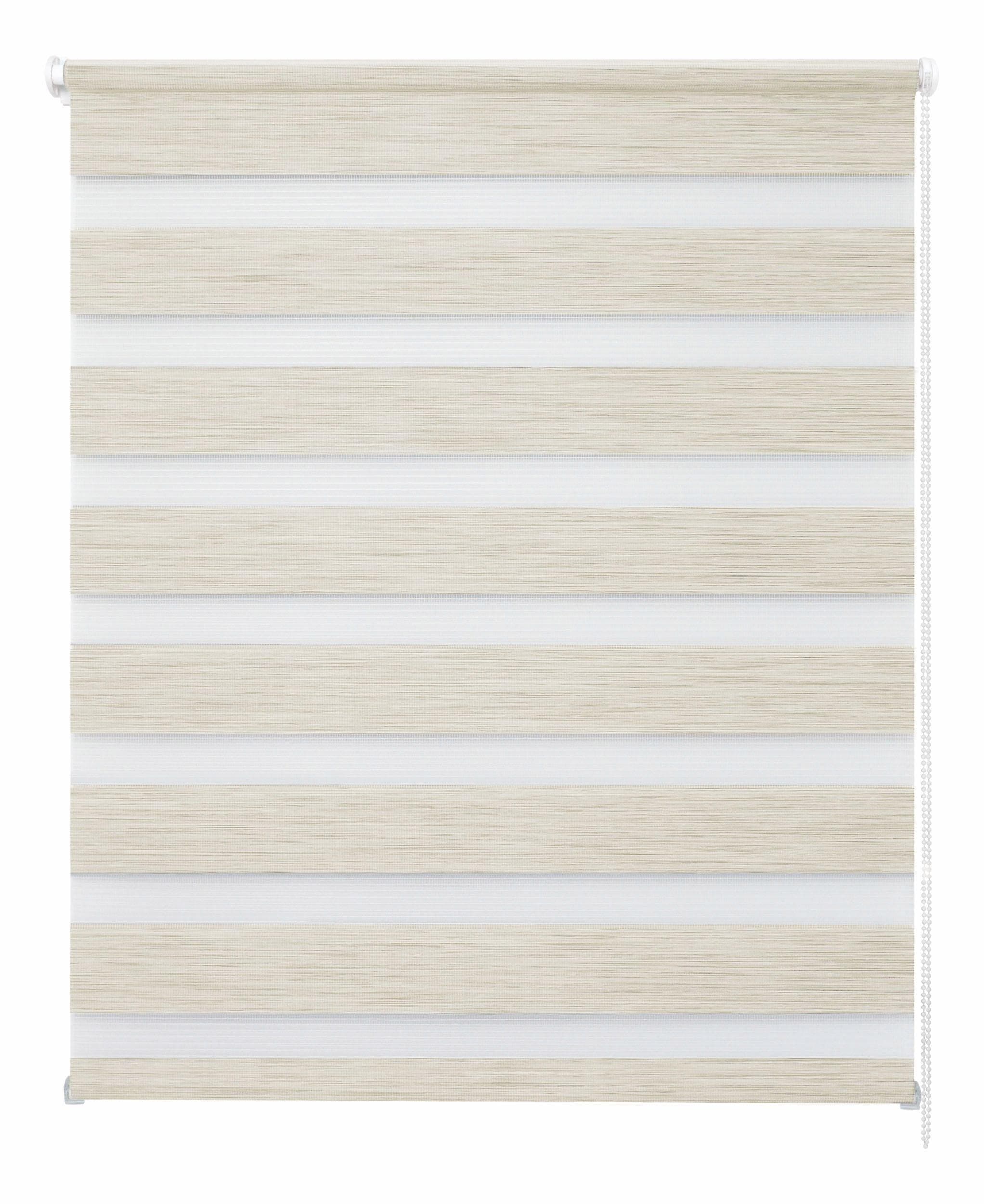 Good Life Doppelrollo MELIA: Lichtschutz ohne Bohren, Klemmfix, Naturlook