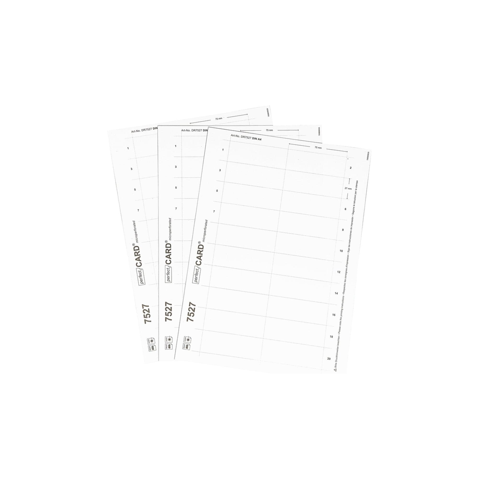 Eichner Blanko-Druckbogen für EICHNER Namenschilder Metallic