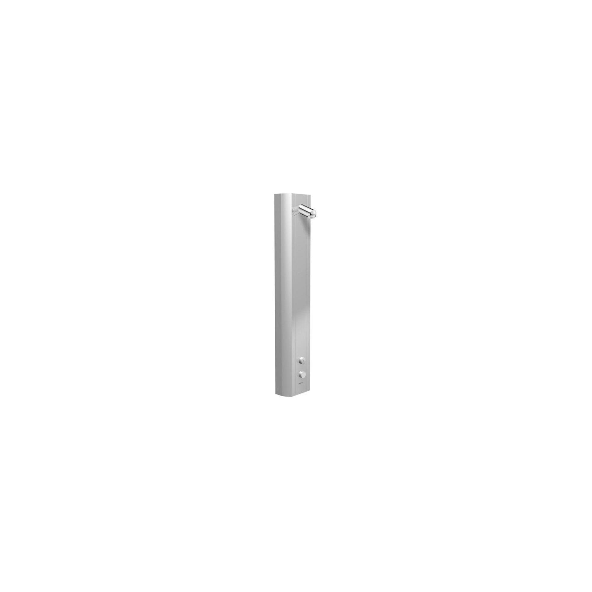 Schell Linus Vorwand-Duschpaneel Alu-eloxiert Thermostat Aerosolarm