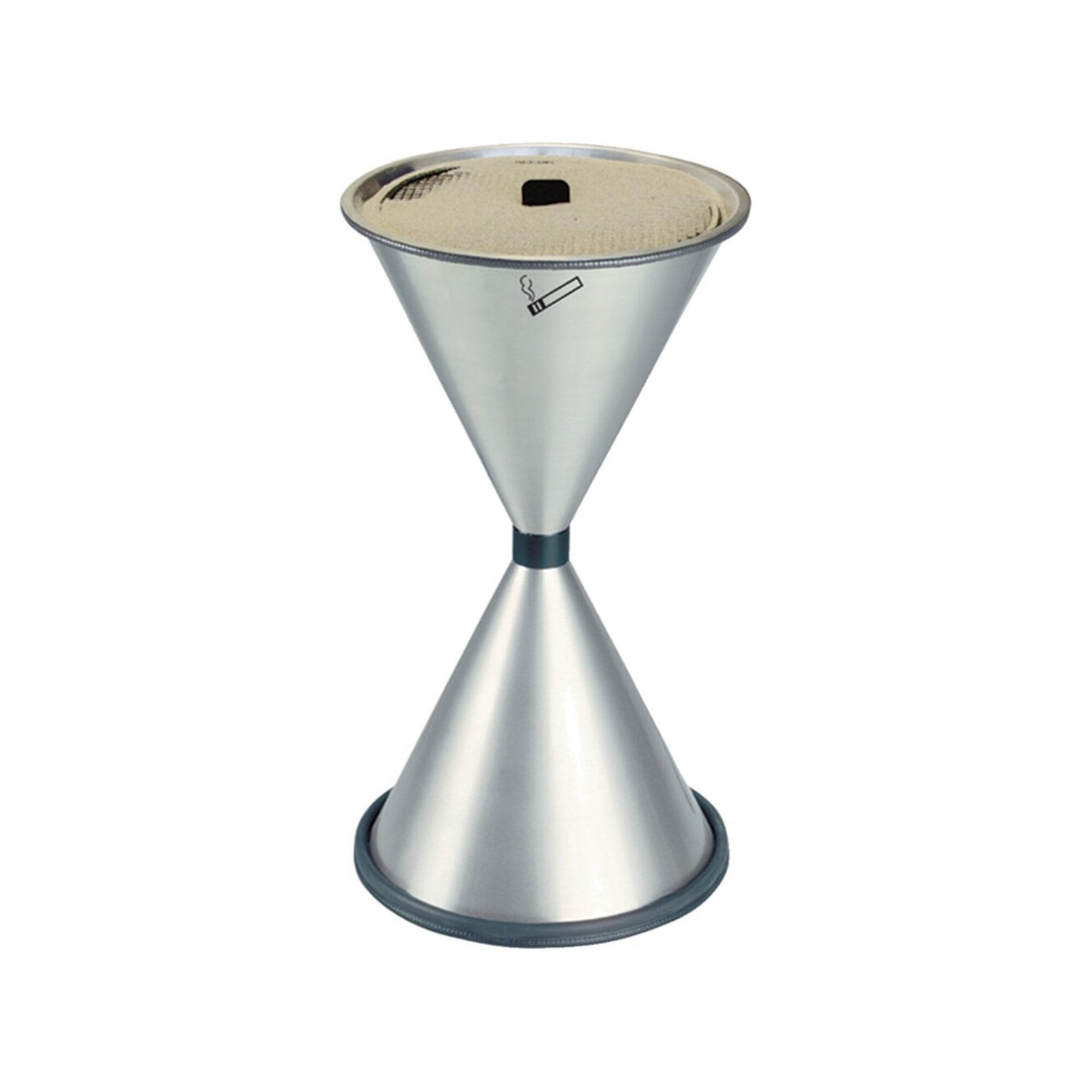 TKG Standascher D405xH770mm Neusilber mit Aluminium-Einlegeschale