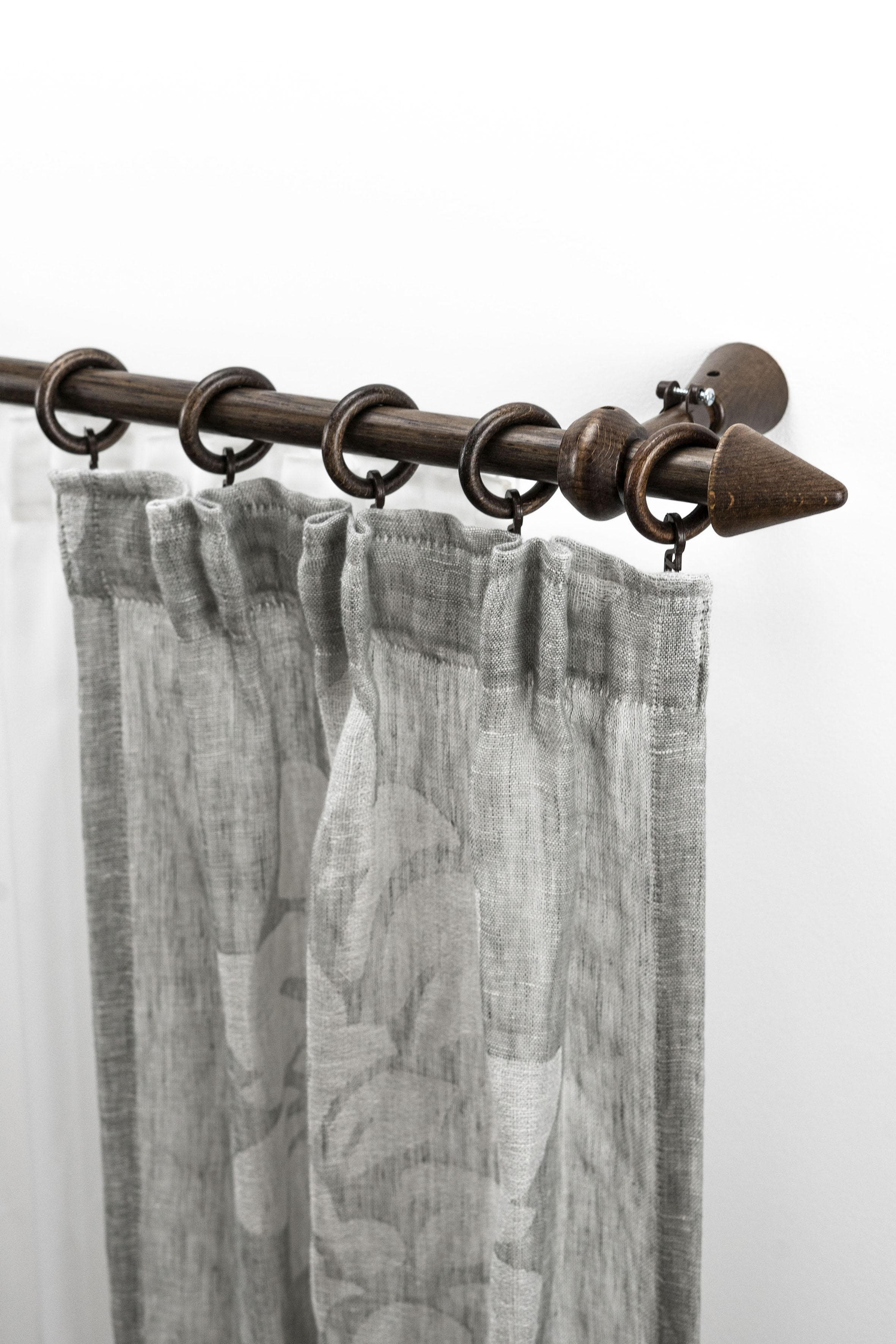 Gardinenstange GARESA 'Evi' braun (nussbaum) L:150cm