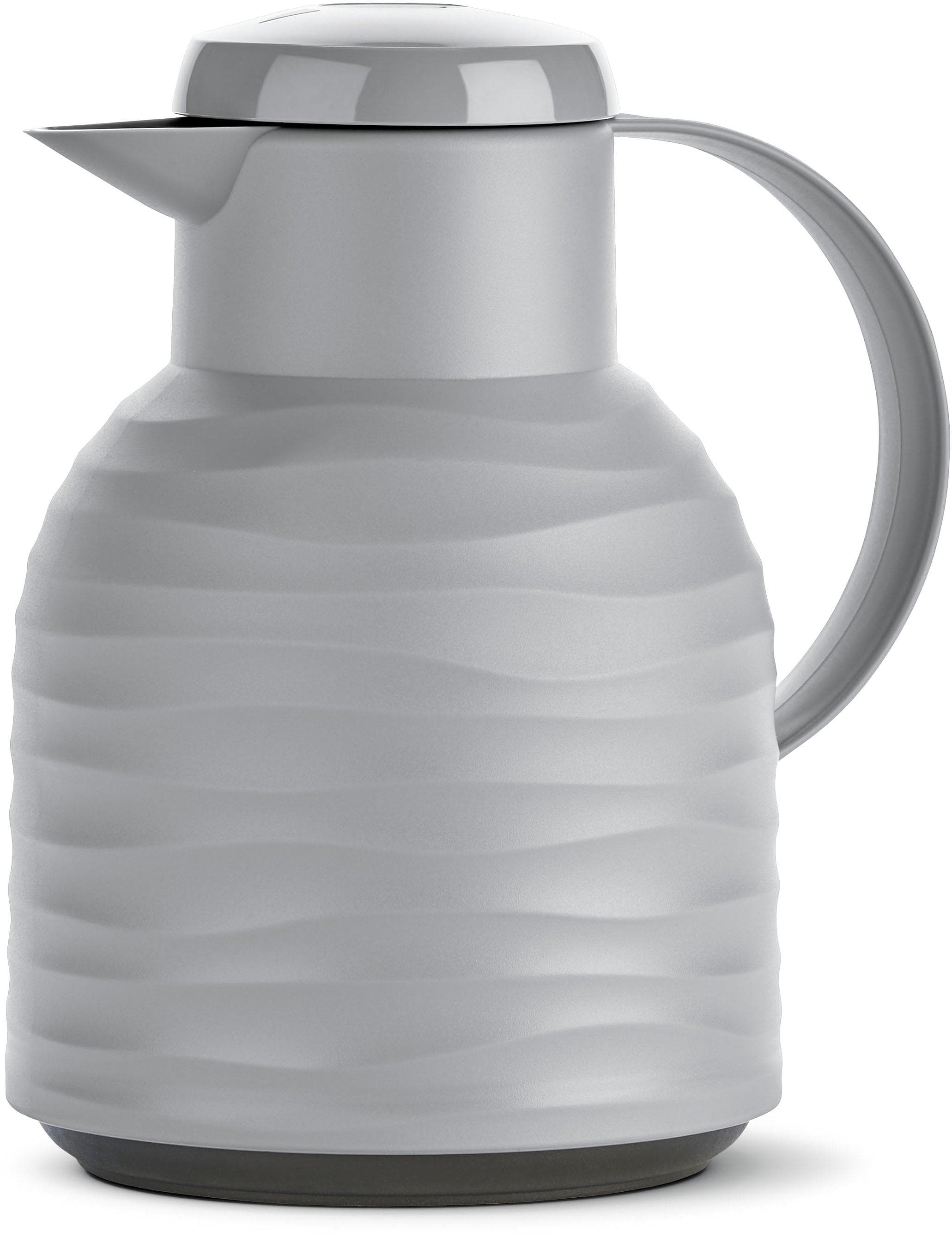 EMSA Isolierkanne Samba Wave Grau Beige Quick-Press 1L