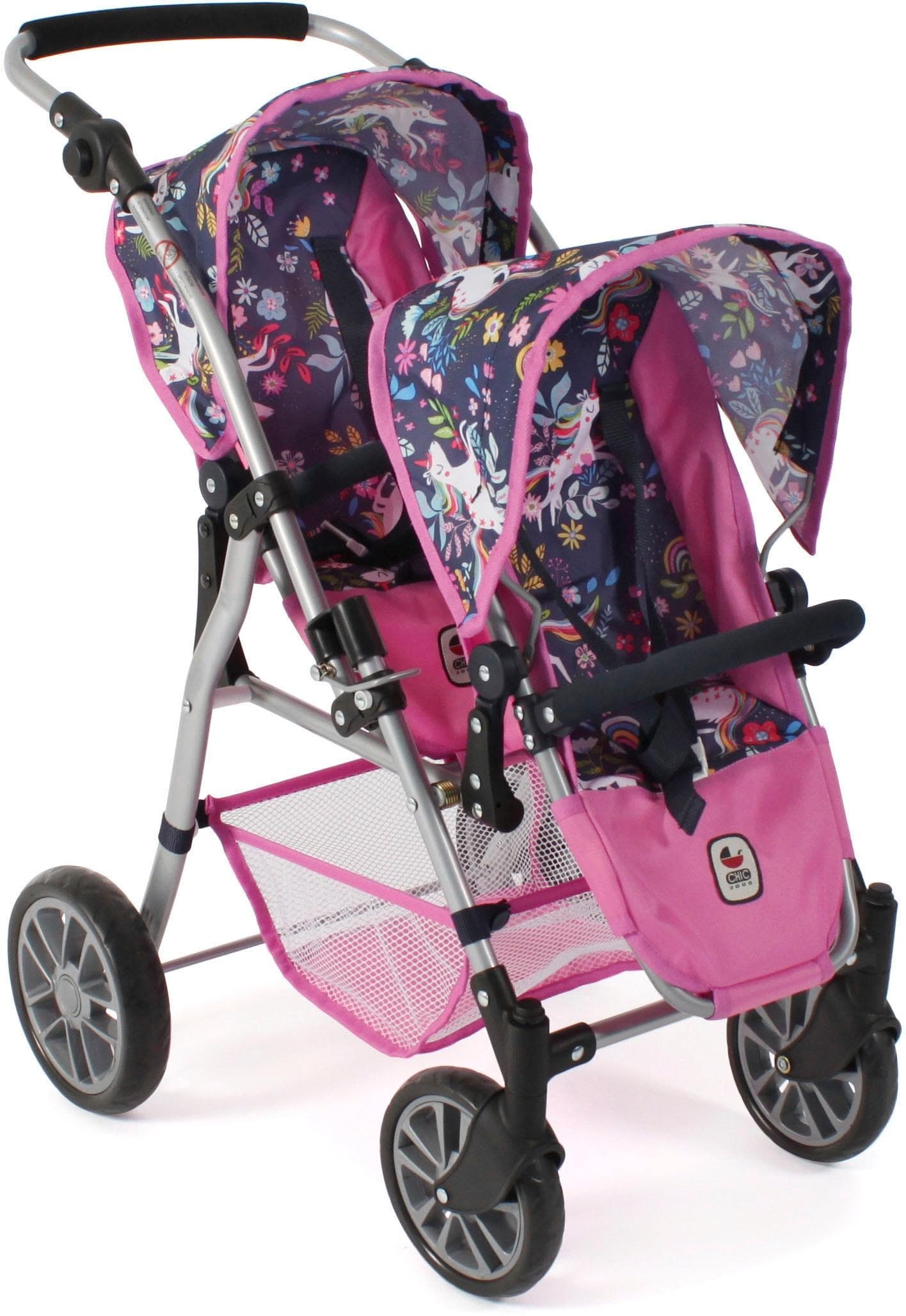 Bayer Chic 2000 Puppen-Zwillingsbuggy Twinny blau