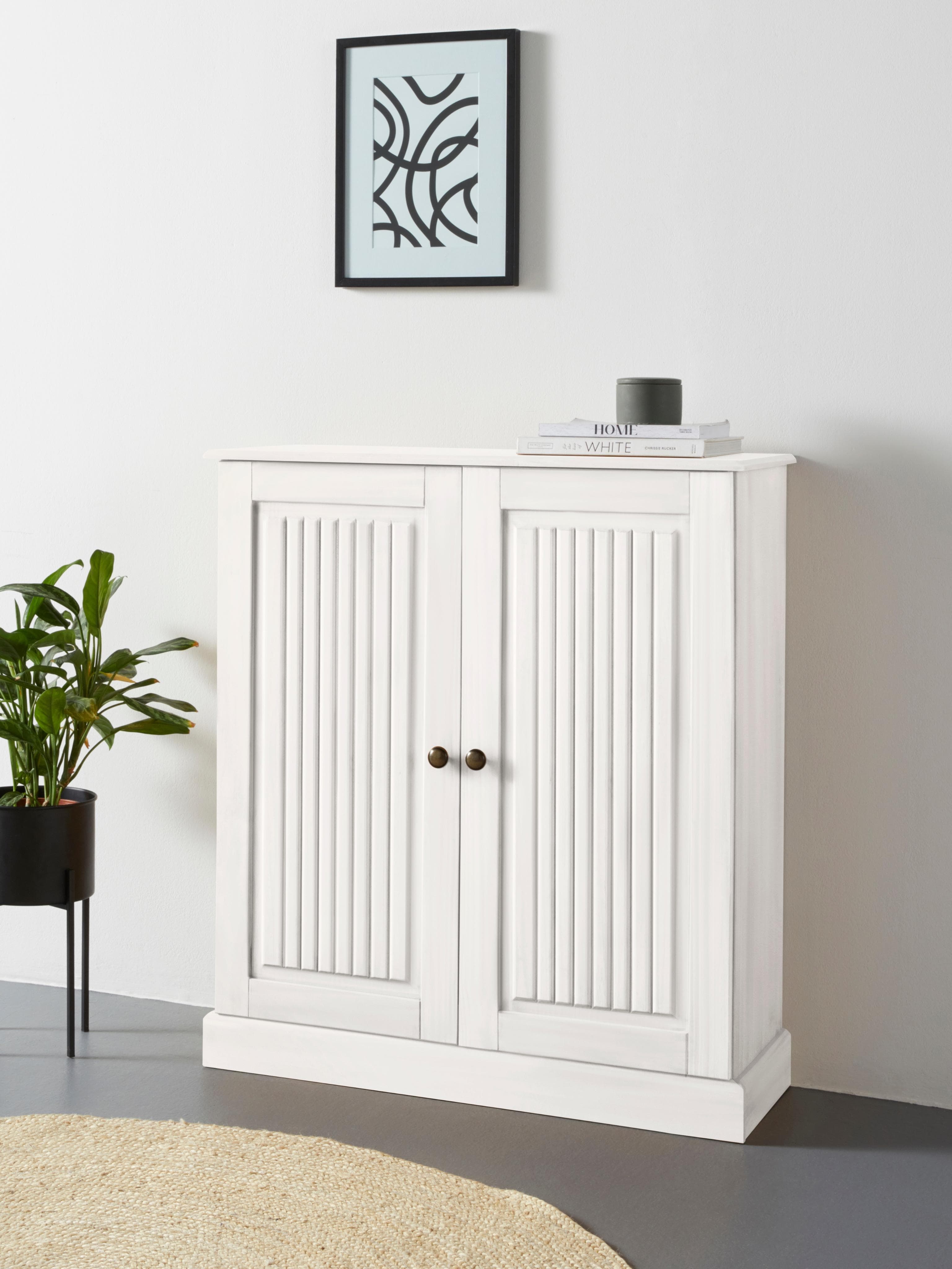OTTO HOME Garderobenschrank Liotta Weiß Massivholz