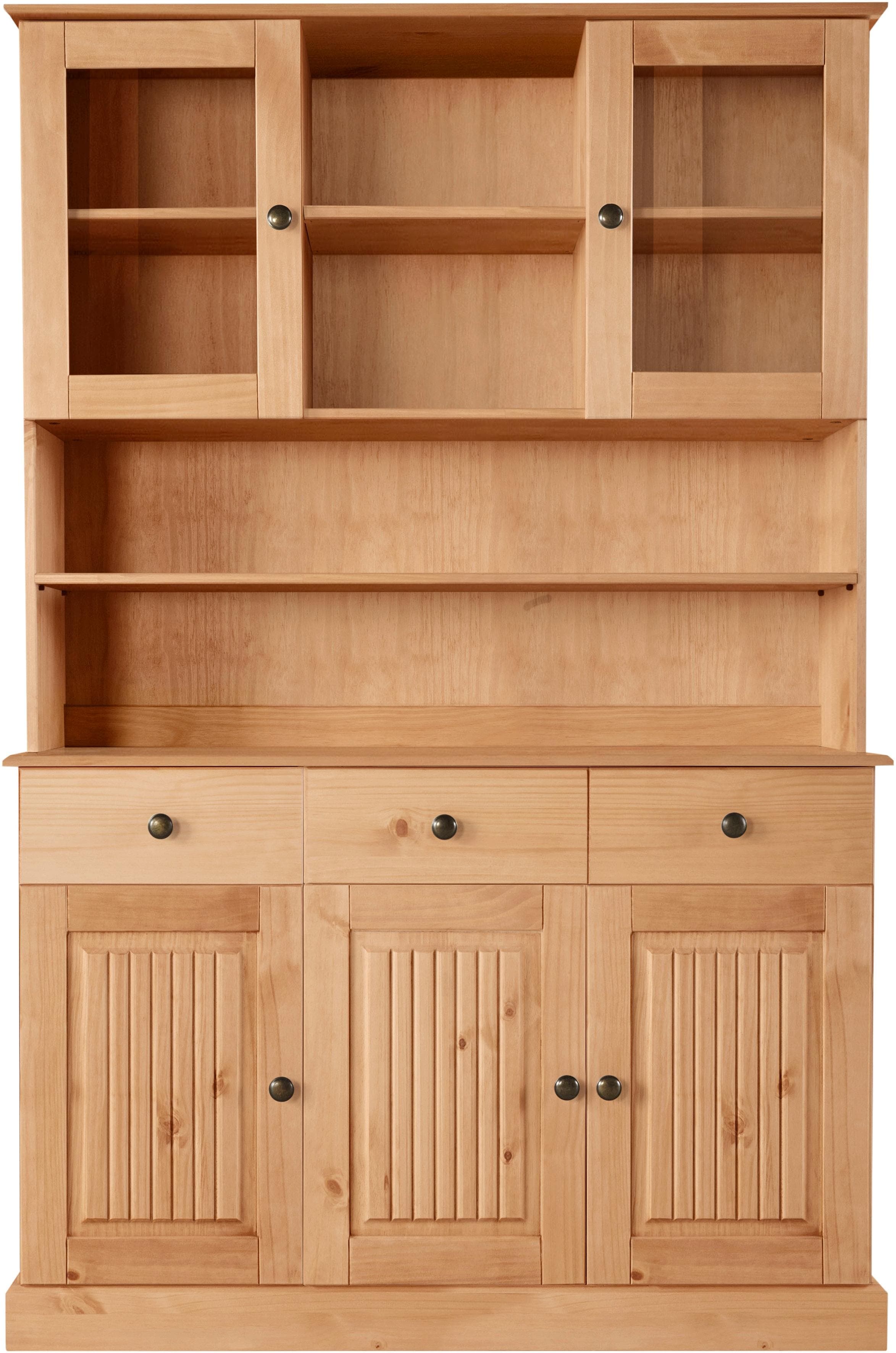 Buffet OTTO HOME Liotta Massivholz Kiefer Beige Gewachst