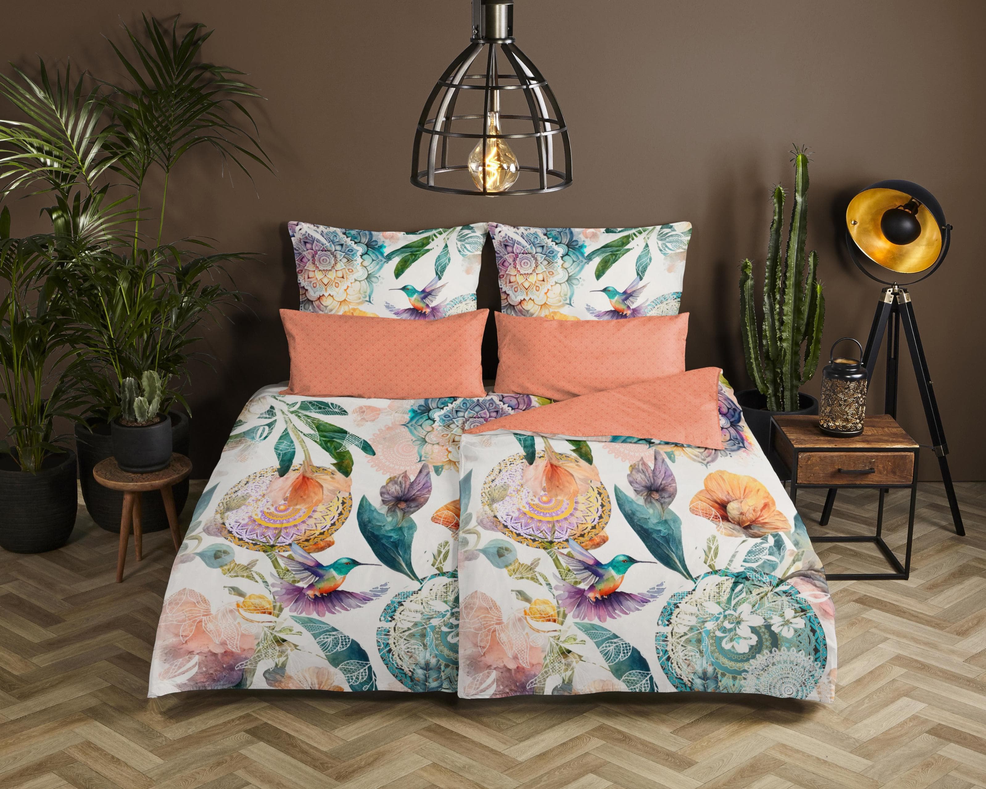 HIP Wendebettwäsche BERNICE Bunt Satin 3-tlg.