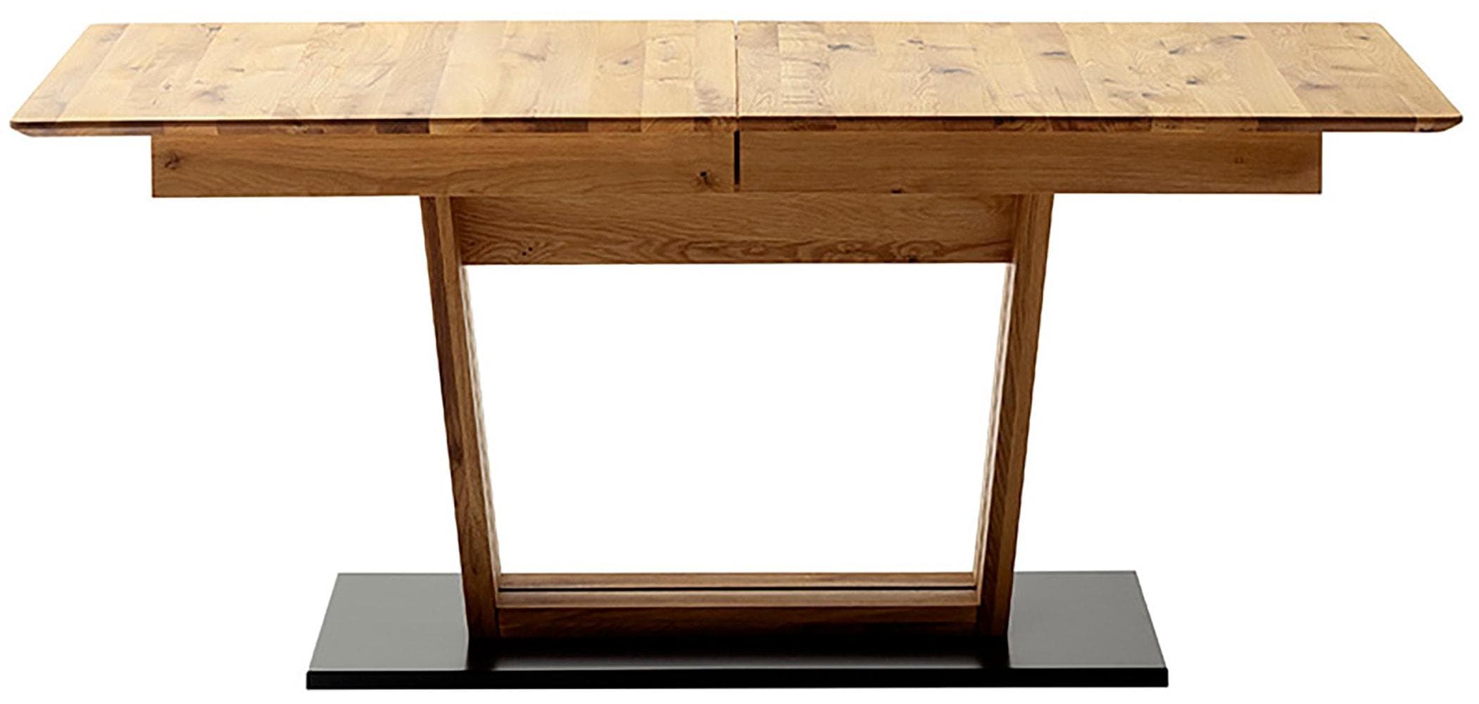 MCA Furniture Morena Säulentisch: Ausziehbarer Esstisch Wildeiche