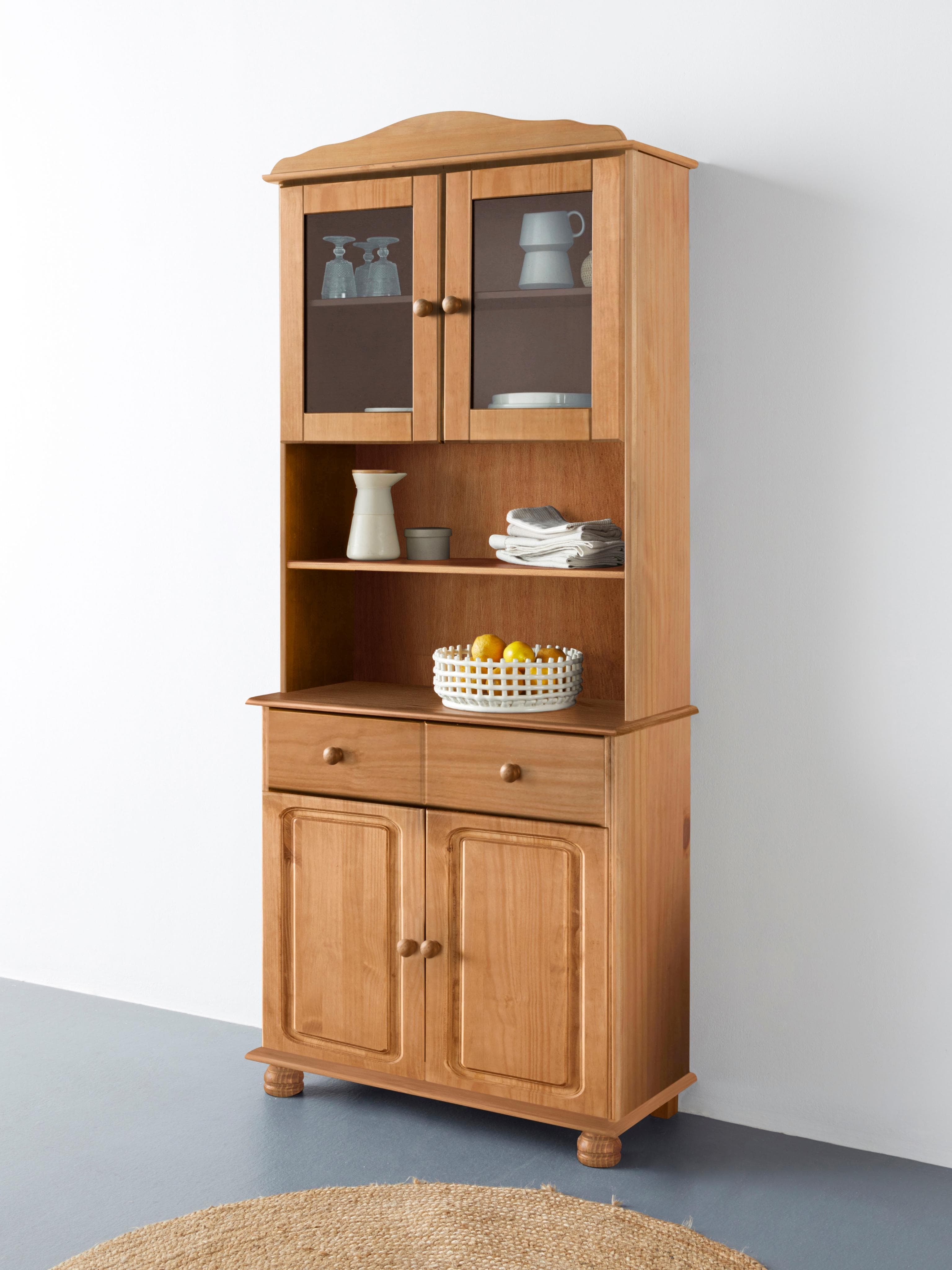 OTTO HOME Buffet Mette Braun Massivholz mit 4 Türen