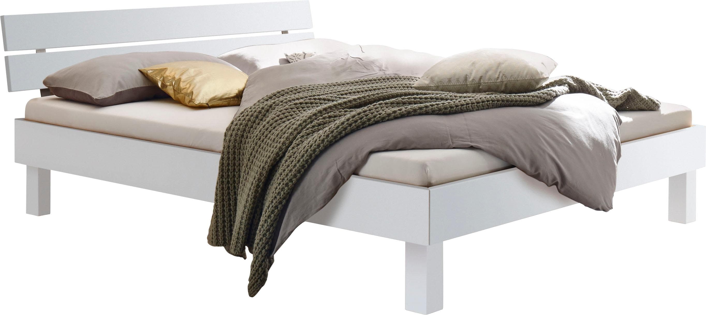 Hasena Bett Prato Weiß MDF Modern