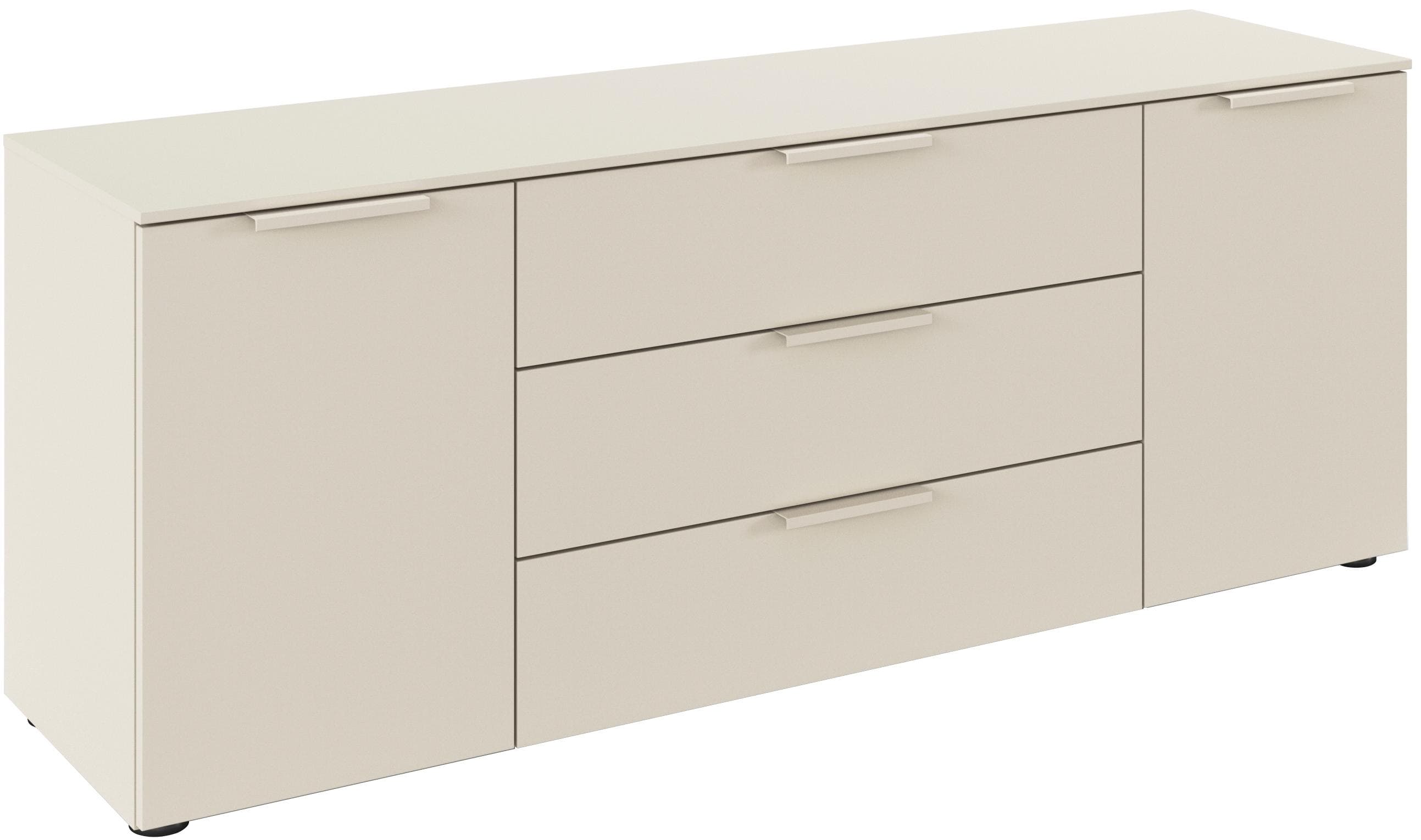 Rauch Kommode FLIPP Beige 2-türig mit 3 Schubladen Soft-Close