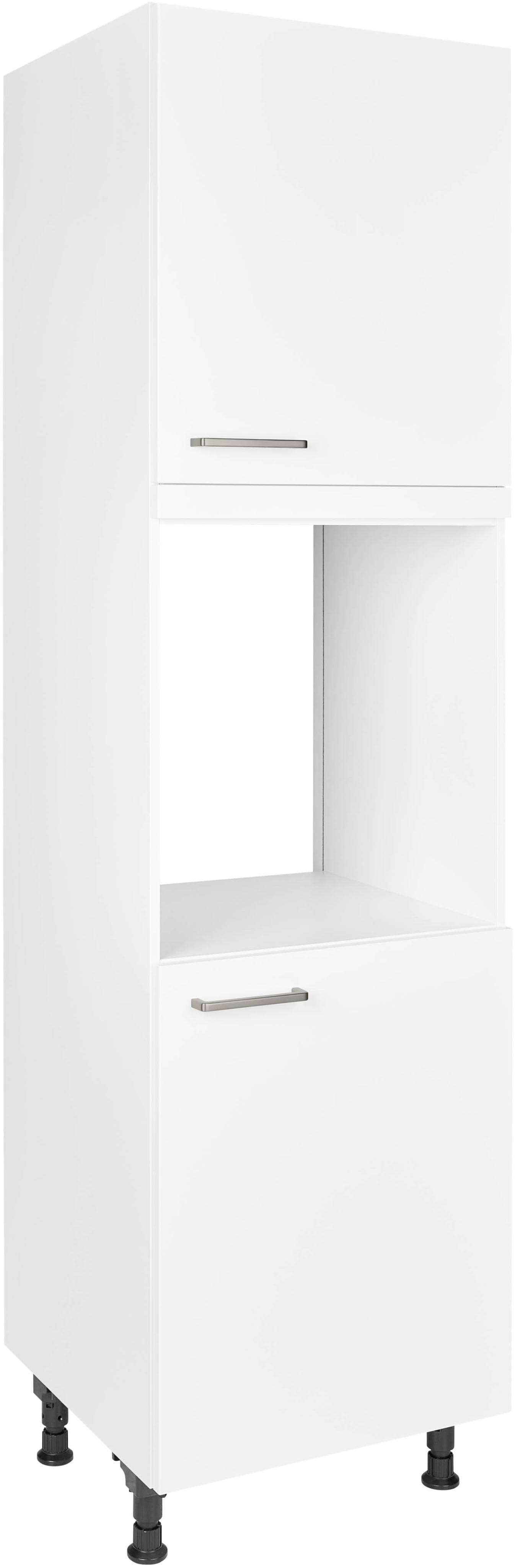 Nobilia Herdumbauschrank Touch Alpinweiß 2 Türen vormontiert