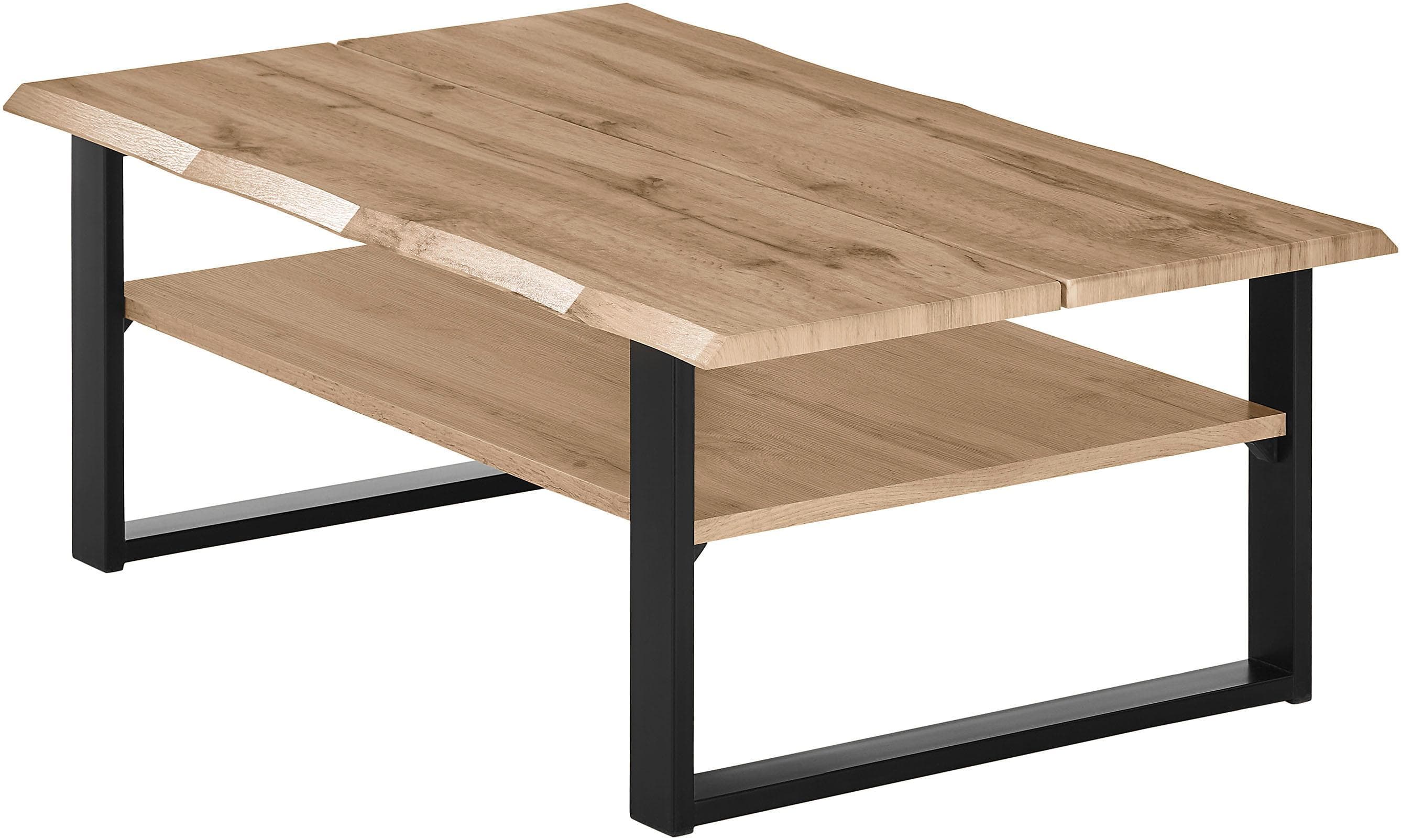 Stolkom Couchtisch Venice Baumkantenoptik Industrial Style