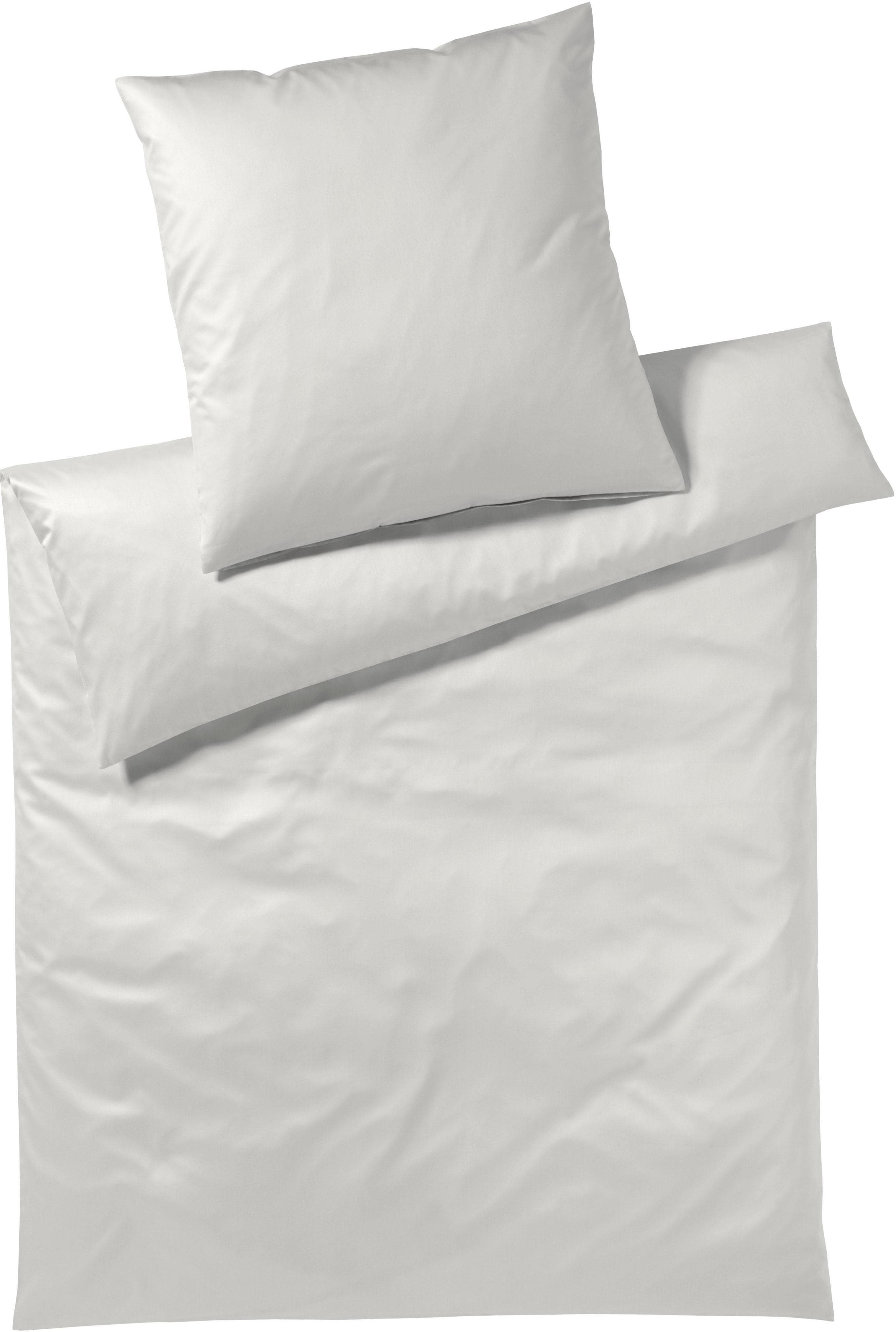 Elegante Bettwäsche Solid Jersey Beige Mako-Satin 100% Baumwolle